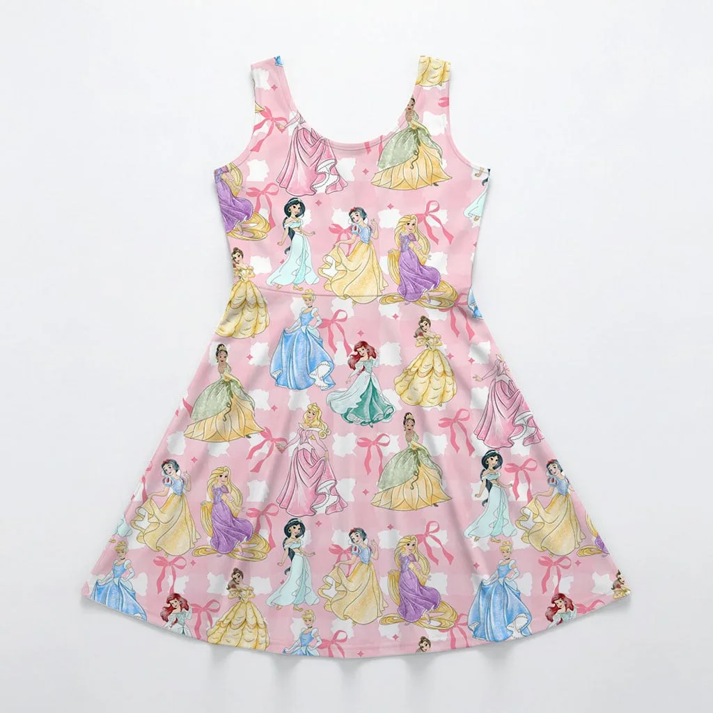 Disney Princess Coquette Bow Mommy & Me Dress, Mama Mini Royal Matching Outfit - Image 3