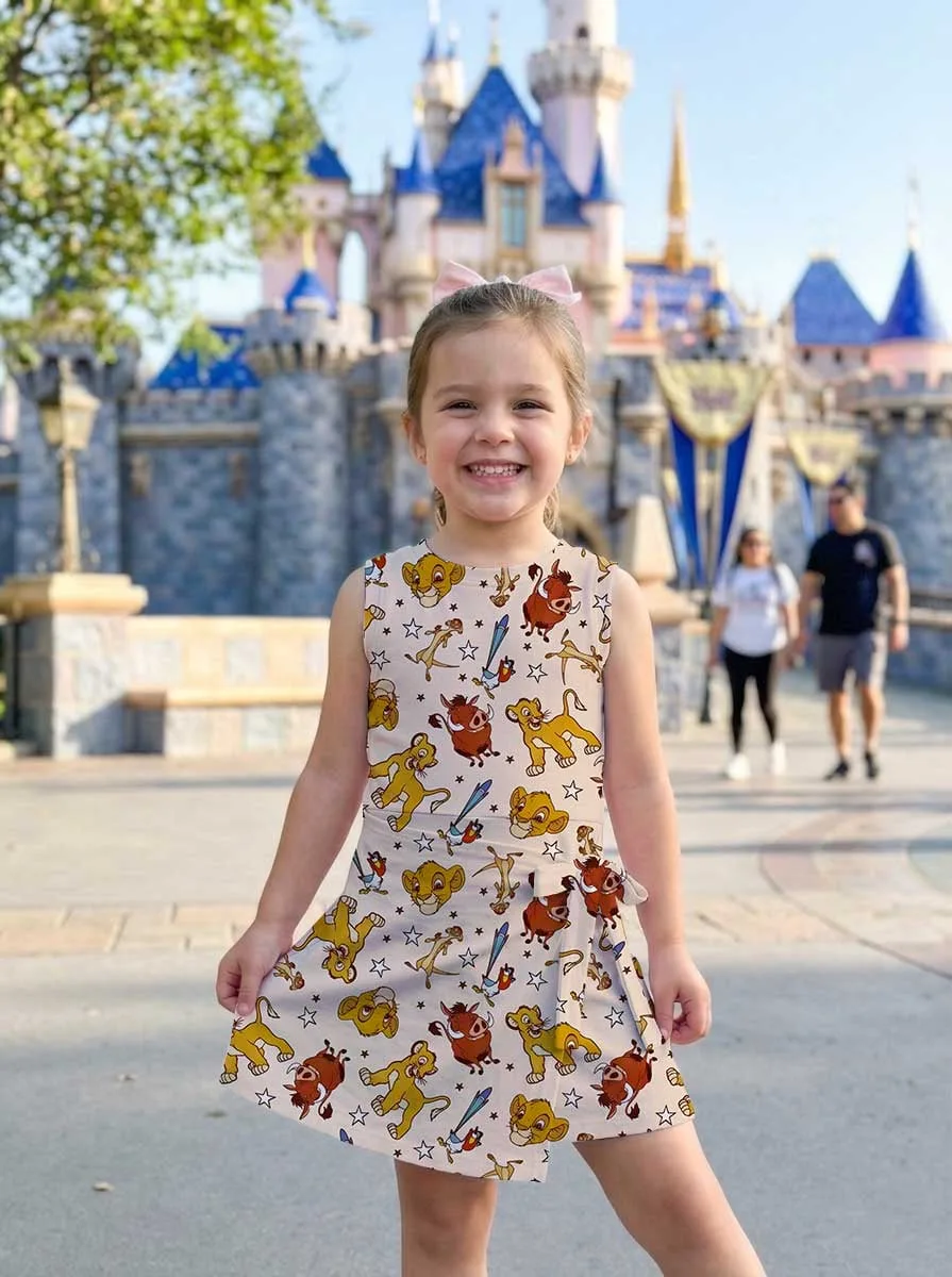 Girls Simba Friends Tennis Dress Skirt, Family Matching Disney Outfit - Image 6