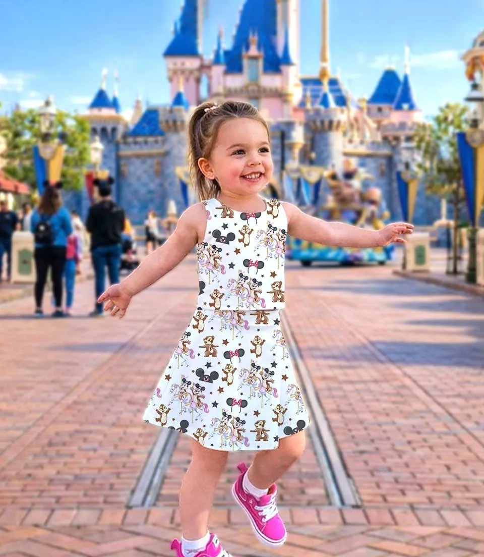 Chip N Dale Nut Chestnut Dress Set, Double Trouble Disney Outfit, Family Matching Dress Set - Image 3
