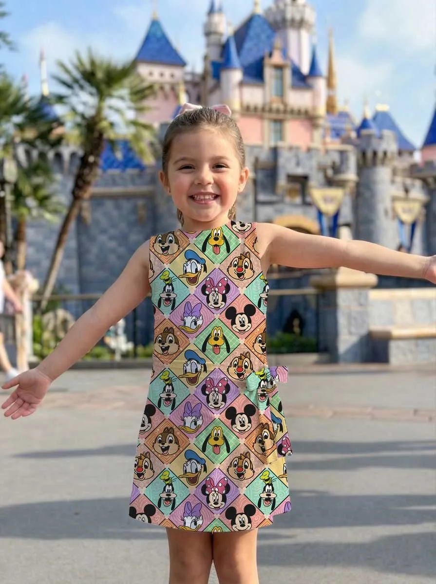 Girls Disney Mickey and Friends Argyle Tennis Dress Skirt, Family Matching Outfit - Image 8