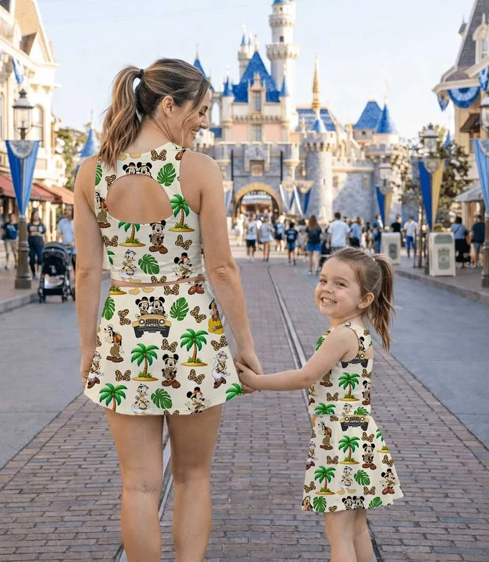 Green Jungle Adventure Dress Set, Safari Mickey Minnie Vacation Outfit - Image 6