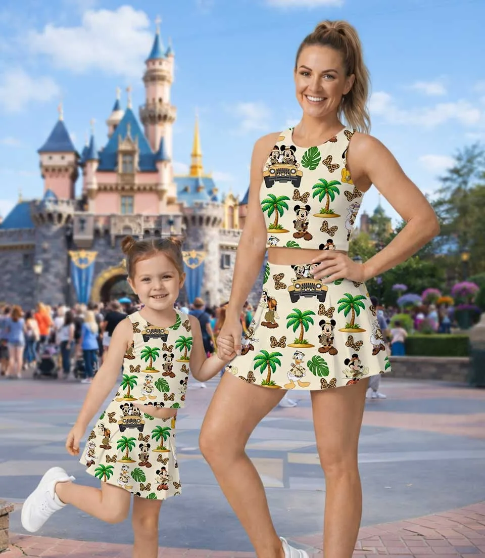 Green Jungle Adventure Dress Set, Safari Mickey Minnie Vacation Outfit - Image 7