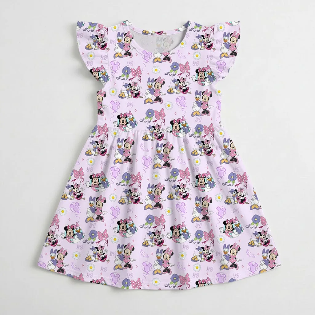 Disney Minnie And Daisy Purple Mommy & Me Dress, Mama Mini Family Matching Outfit - Image 4