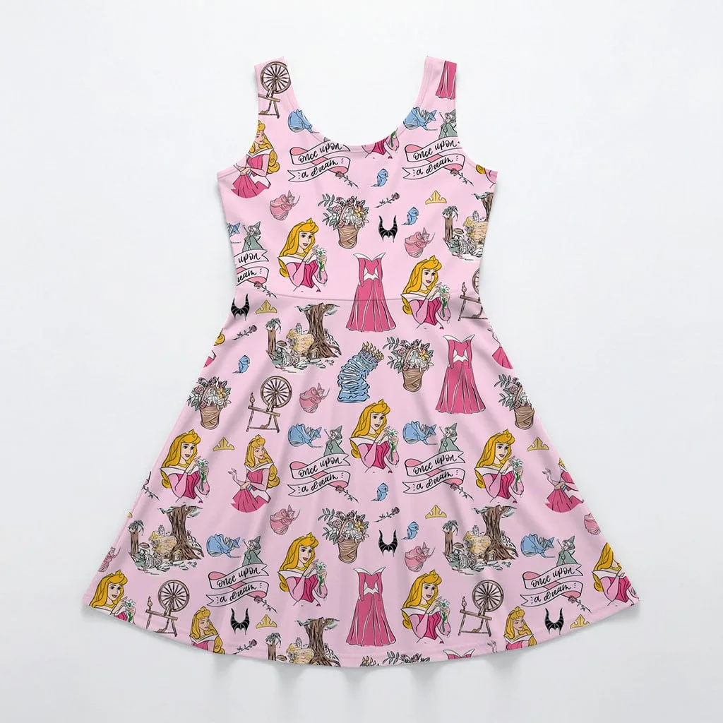 Disney Princess Aurora Mommy & Me Dress, Mama Mini Family Matching Outfit - Image 3