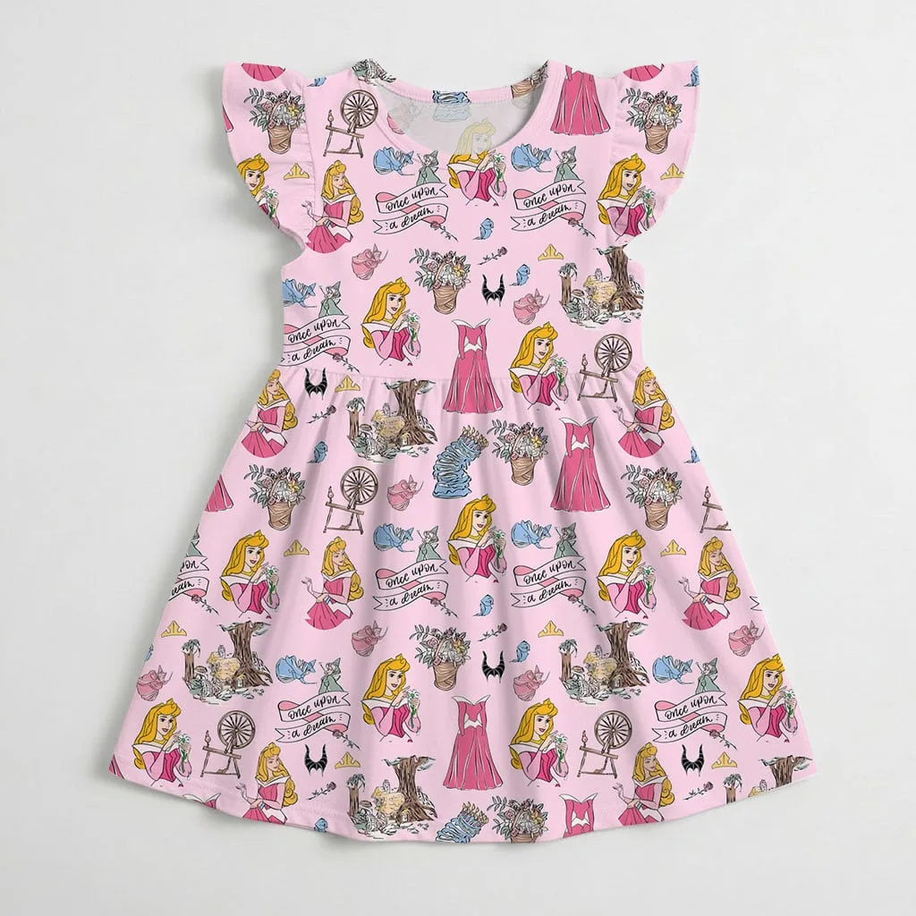 Disney Princess Aurora Mommy & Me Dress, Mama Mini Family Matching Outfit - Image 4