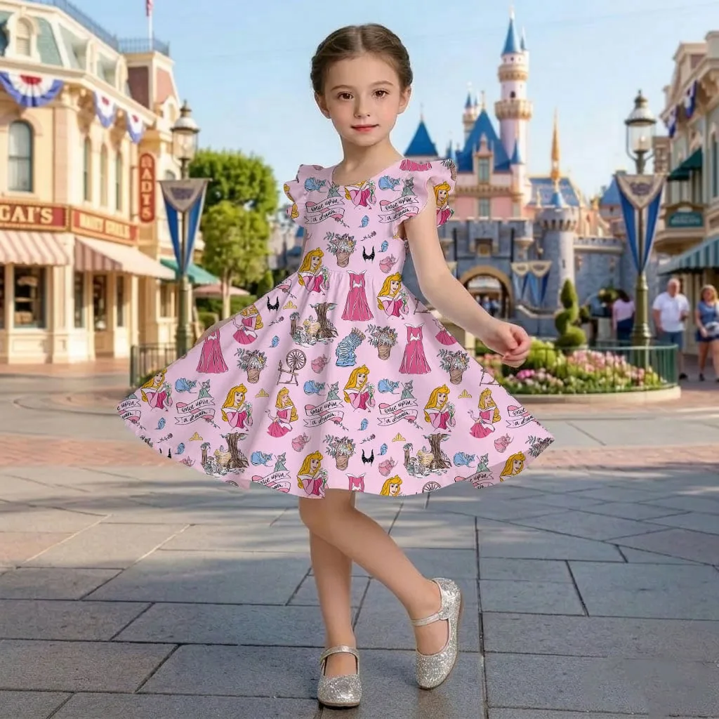 Disney Princess Aurora Mommy & Me Dress, Mama Mini Family Matching Outfit - Image 6