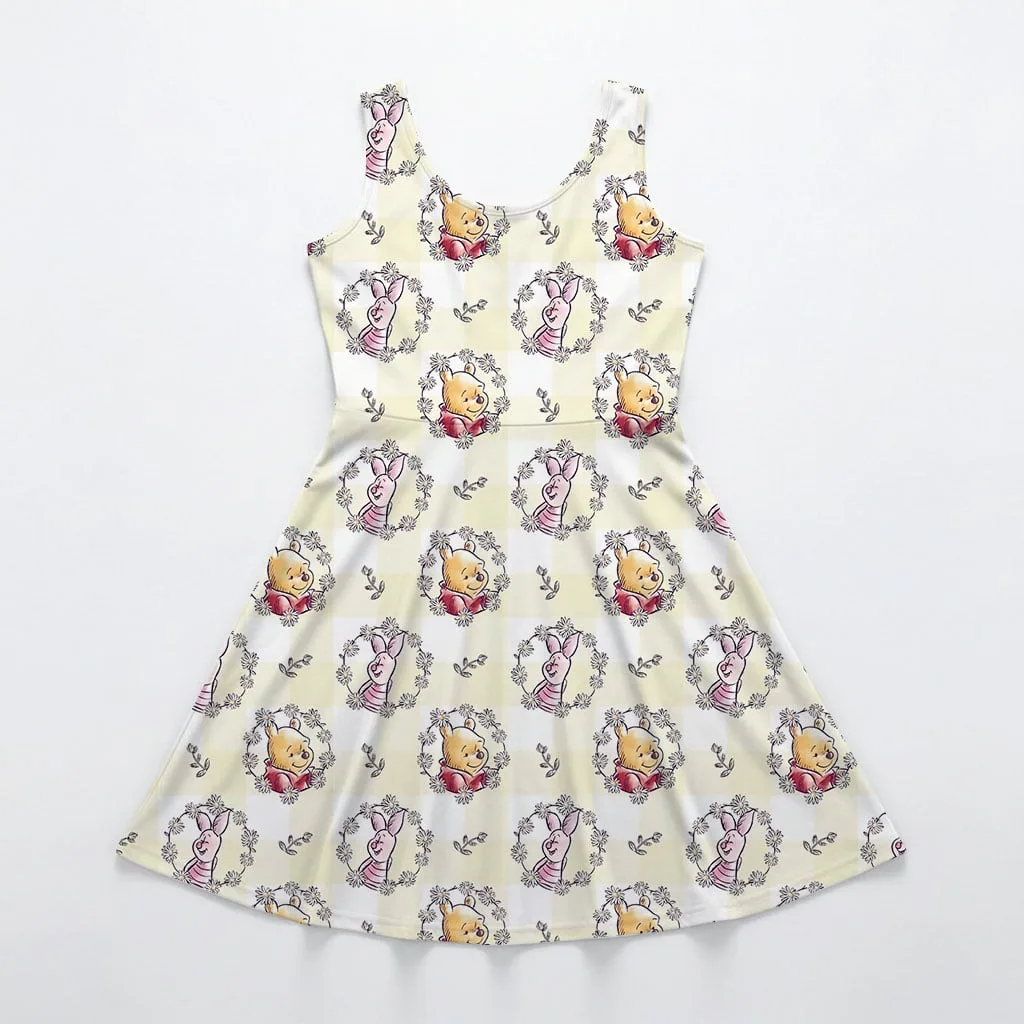 Winnie the Pooh Piglet Mommy & Me Dress, Mama Mini Family Matching Outfit - Image 3