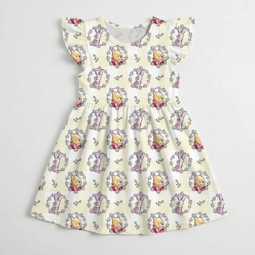 Winnie the Pooh Piglet Mommy & Me Dress, Mama Mini Family Matching Outfit - Image 4