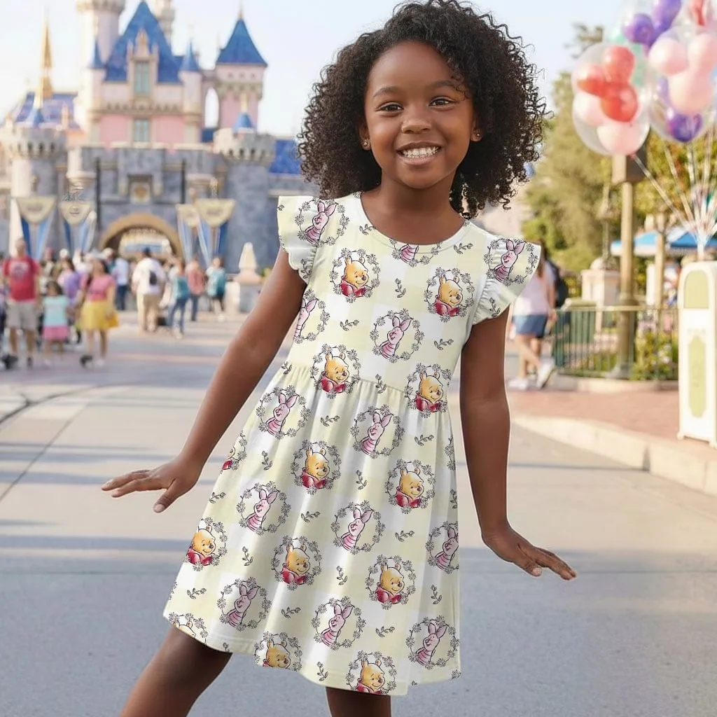 Winnie the Pooh Piglet Mommy & Me Dress, Mama Mini Family Matching Outfit - Image 6