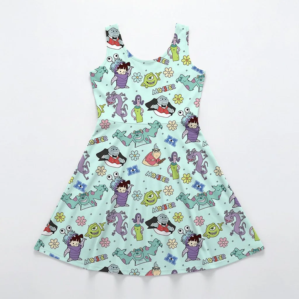 Monsters Inc Characters Mommy & Me Dress, Mama Mini Pixar Matching Outfit - Image 3