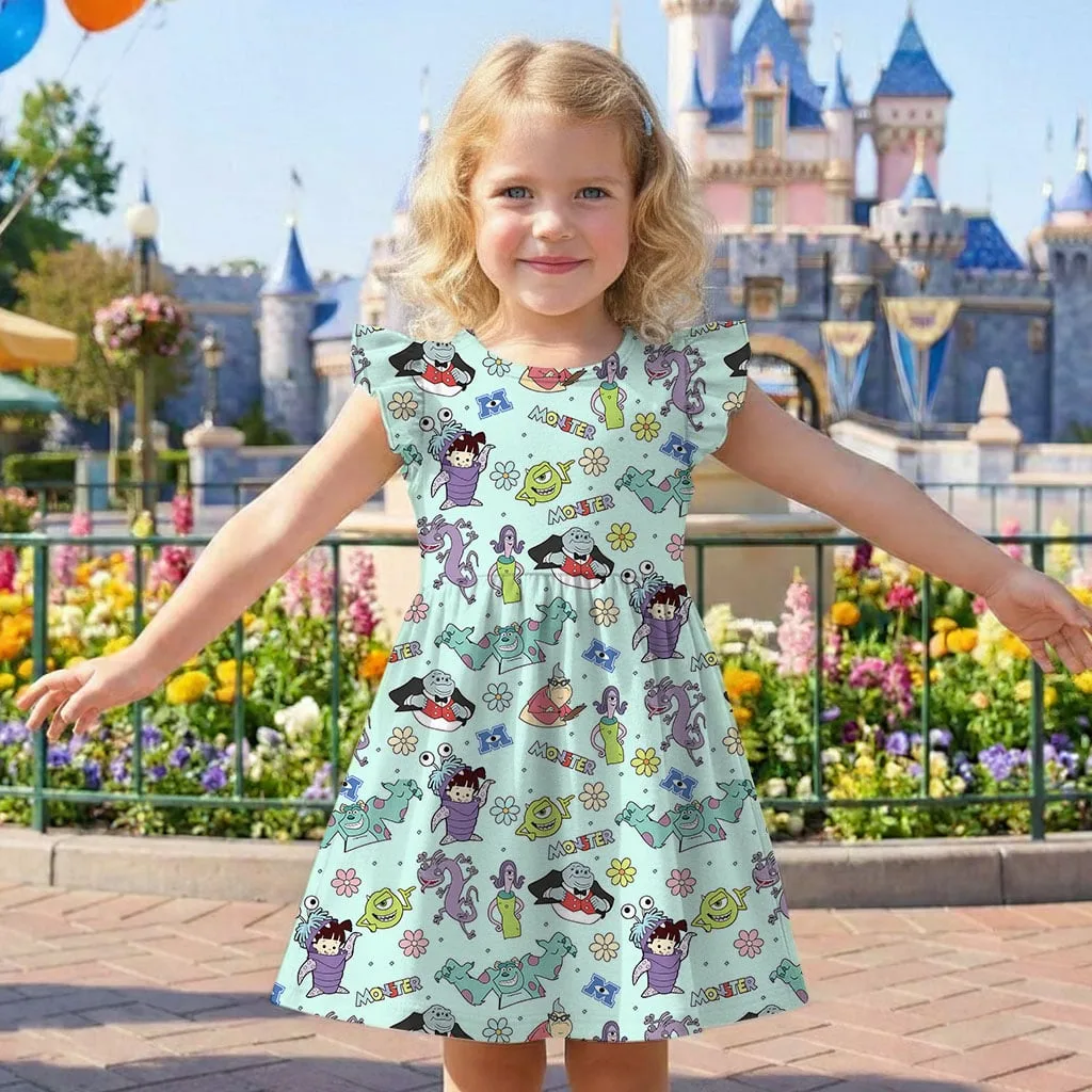 Monsters Inc Characters Mommy & Me Dress, Mama Mini Pixar Matching Outfit - Image 8