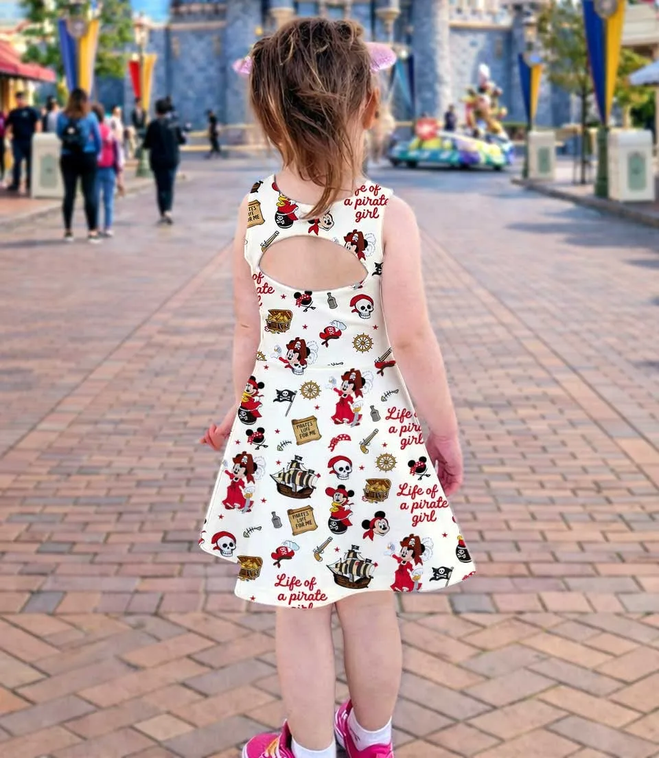 Women's Minnie Pirate Activewear Set, Pirate Life Athletic Dress & Bow Skort Outfit - Image 4