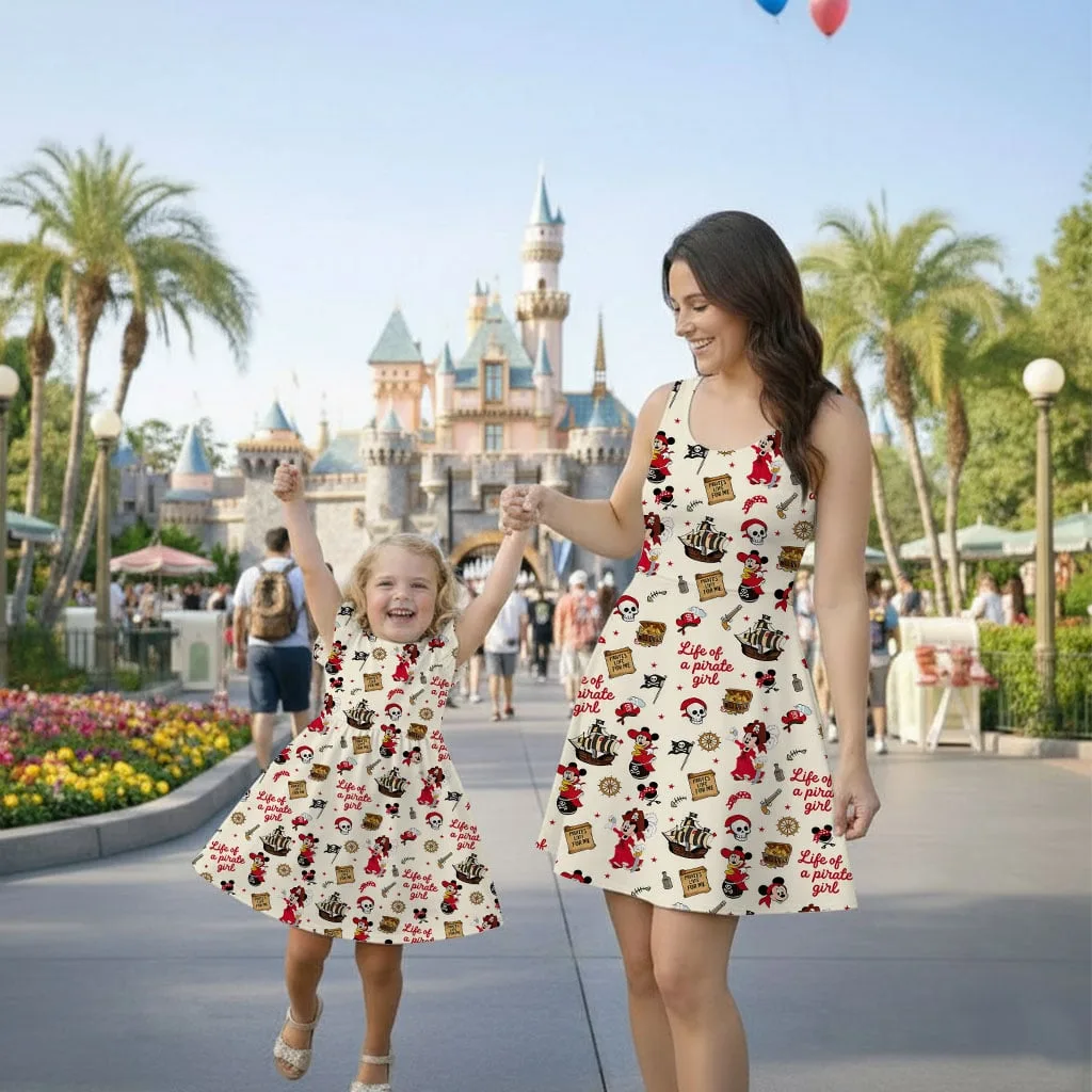 Mickey Pirate Mommy & Me Dress, Mama Mini Adventure Matching Outfit - Image 2