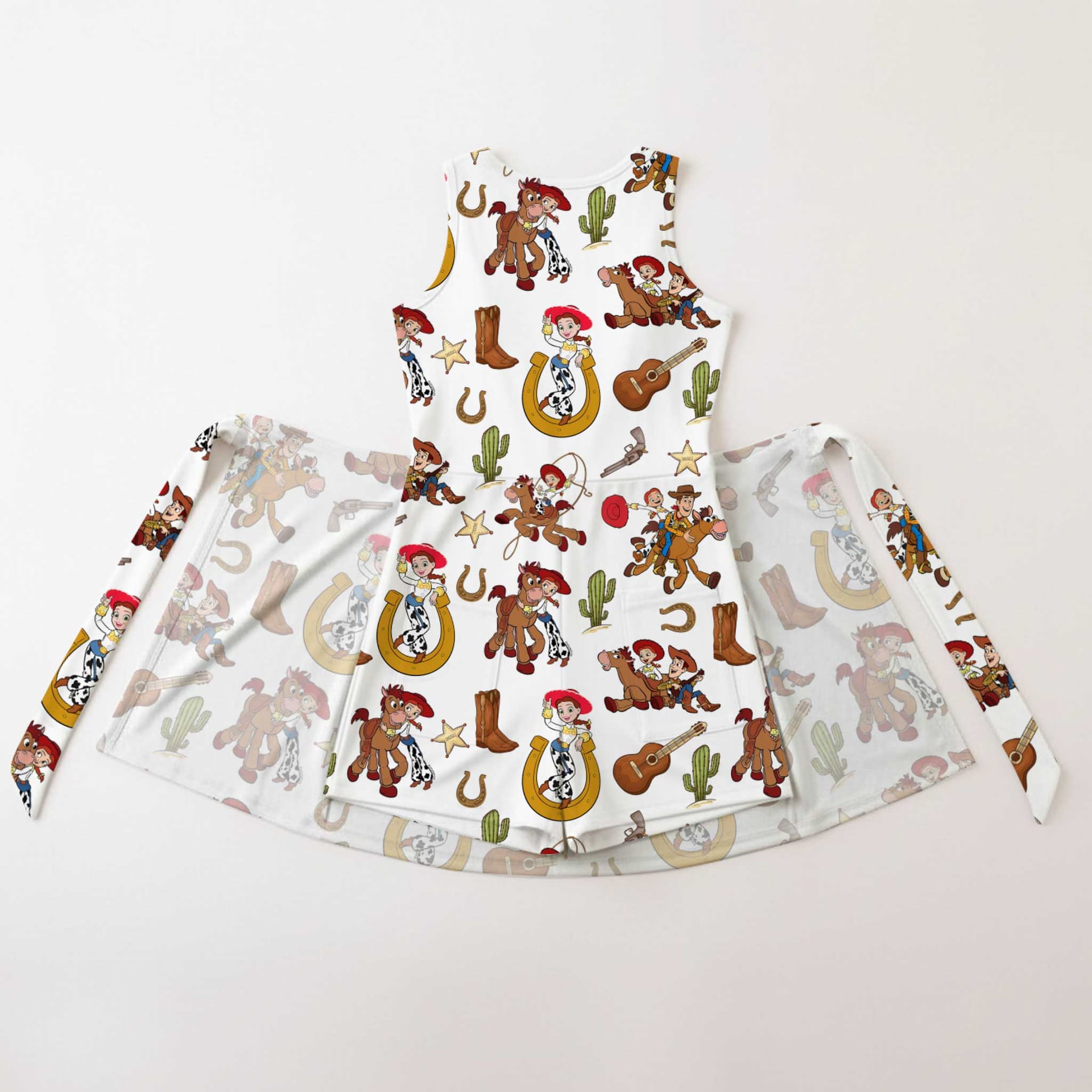 Girls Toy Story Balloons Tennis Dress Skirt, Family Matching Disney Outfit - Image 2