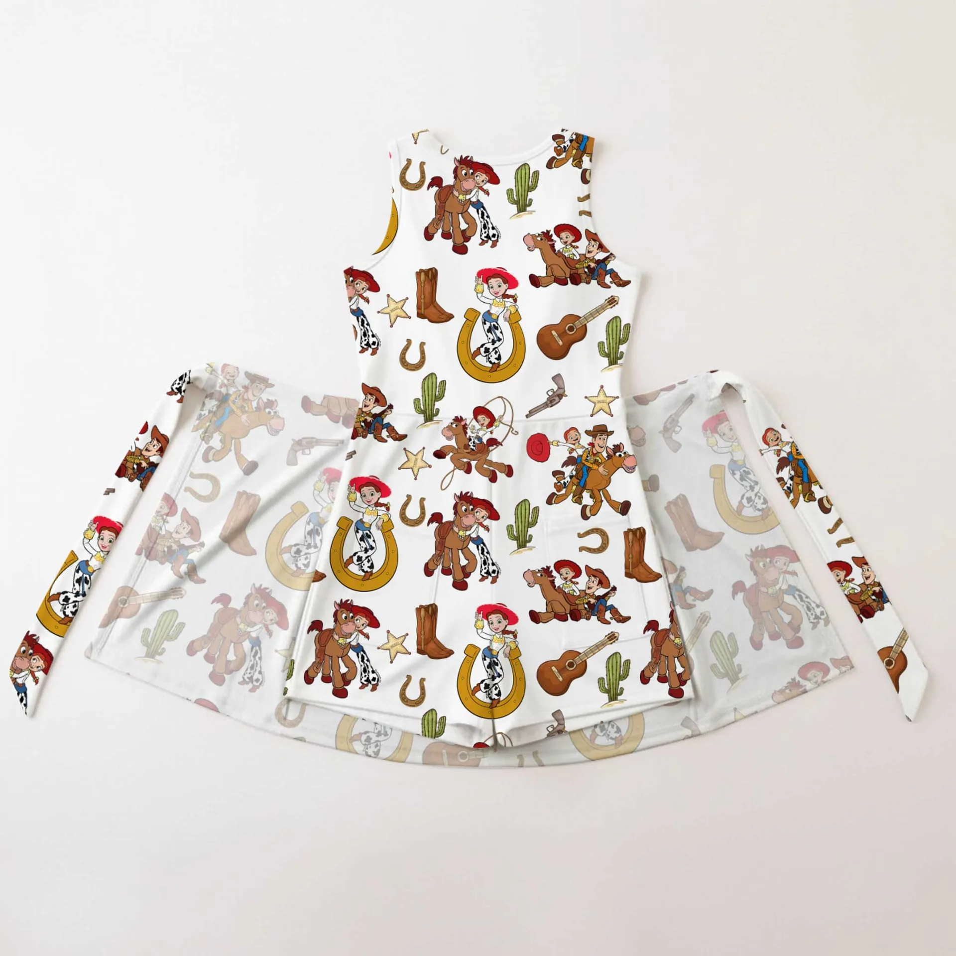 Girls Toy Story Balloons Tennis Dress Skirt, Family Matching Disney Outfit - Image 2