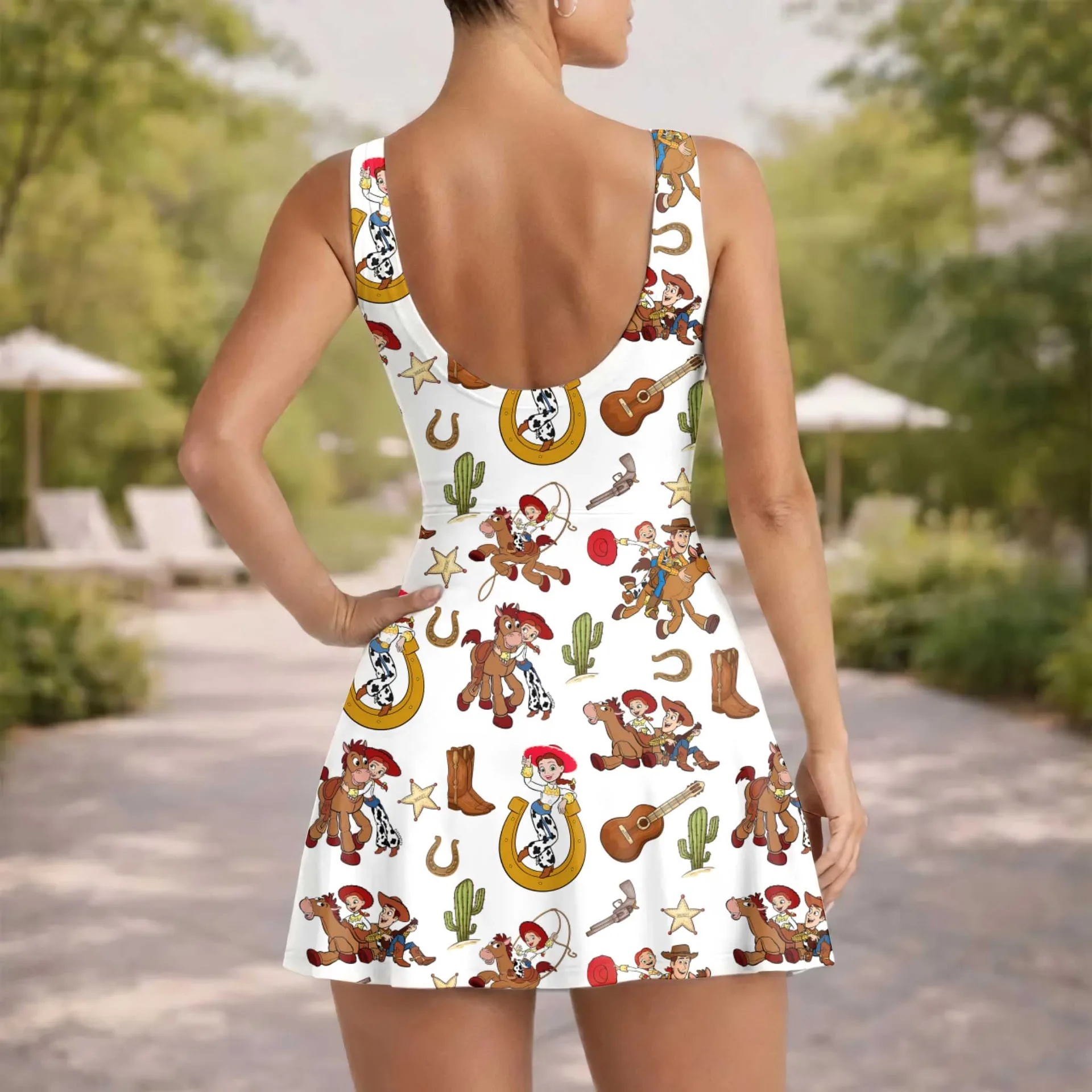 Girls Toy Story Balloons Tennis Dress Skirt, Family Matching Disney Outfit - Image 5