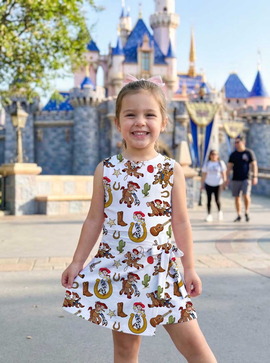 Girls Toy Story Balloons Tennis Dress Skirt, Family Matching Disney Outfit - Image 6