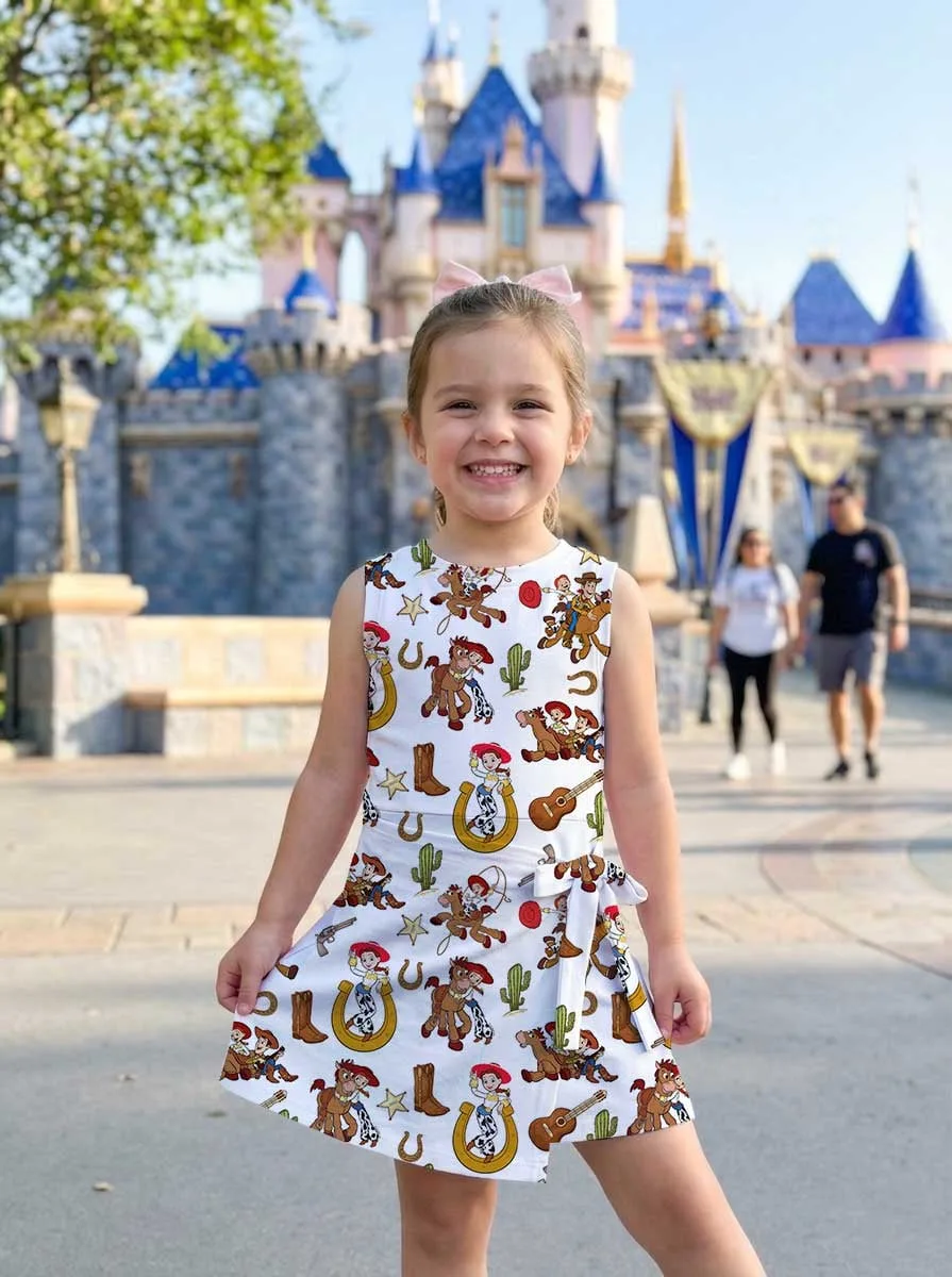 Girls Toy Story Balloons Tennis Dress Skirt, Family Matching Disney Outfit - Image 6