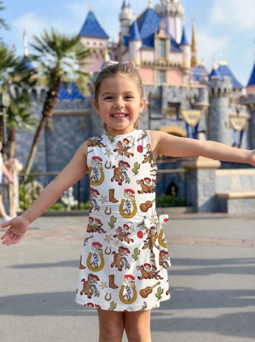 Girls Toy Story Balloons Tennis Dress Skirt, Family Matching Disney Outfit - Image 7