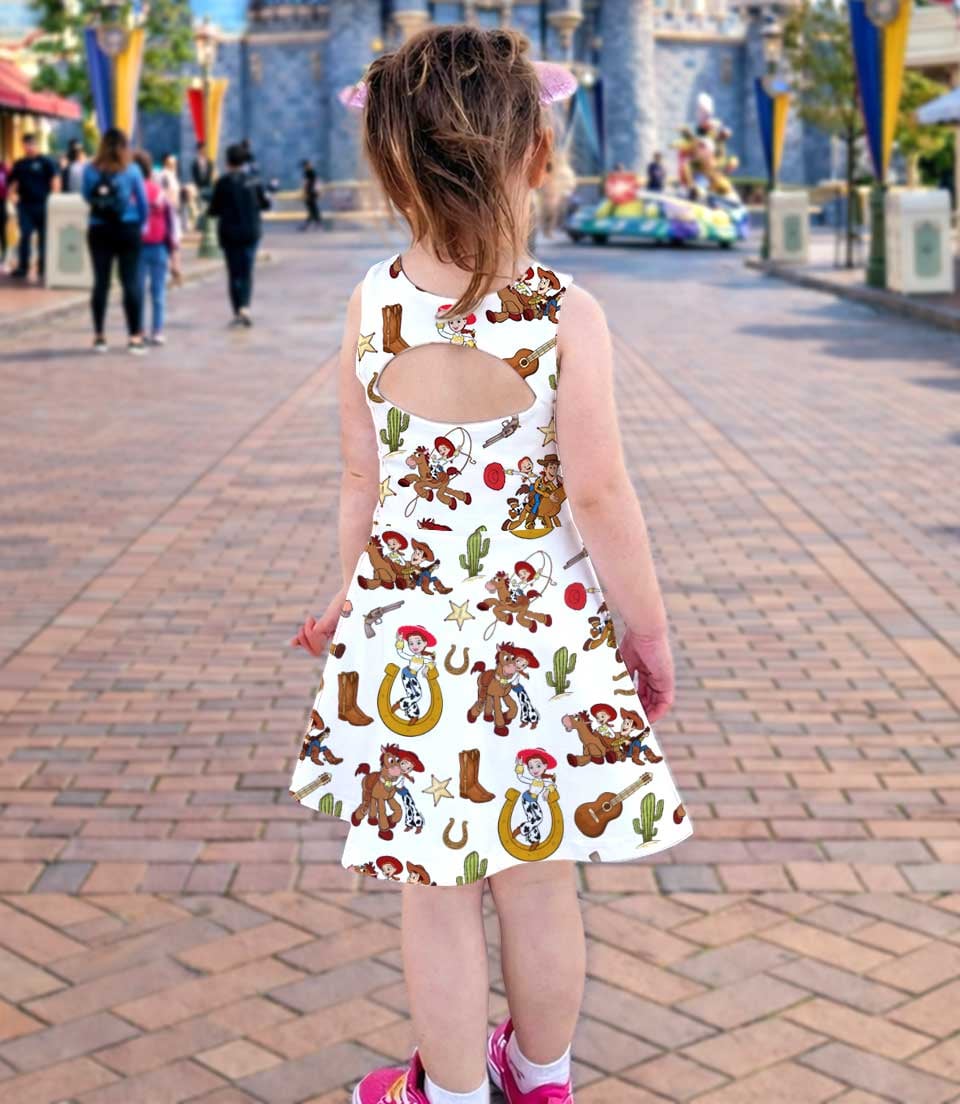 Women's Toy Story Mommy & Me Activewear Set, Woody & Buzz Athletic Dress & Skort Outfit - Image 4