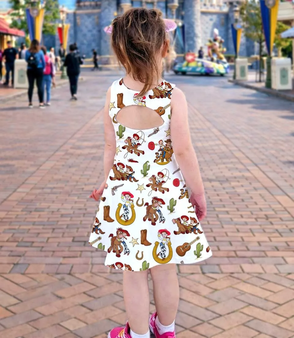 Women's Toy Story Mommy & Me Activewear Set, Woody & Buzz Athletic Dress & Skort Outfit - Image 4