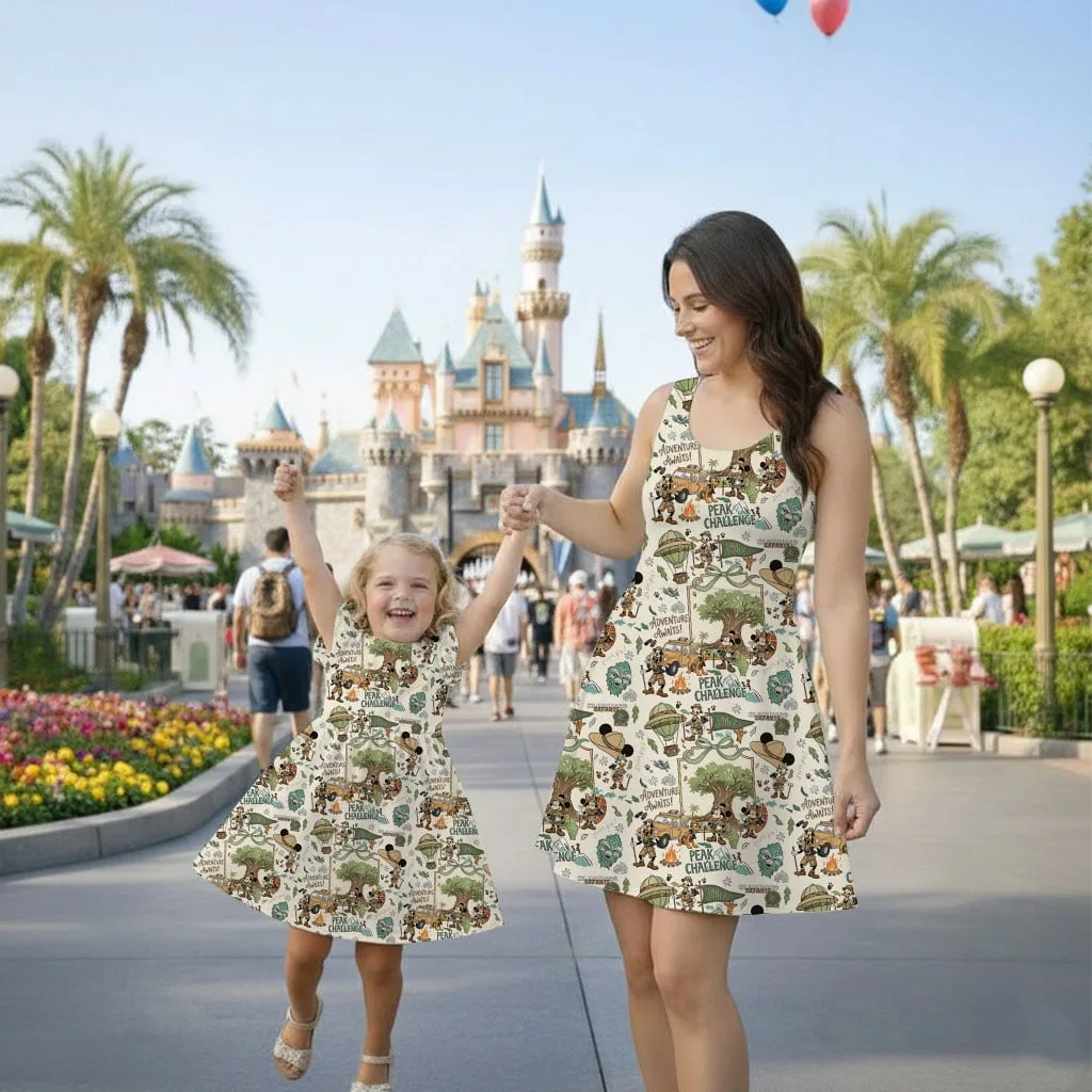 Disney Mickey And Friends Adventure Mommy & Me Dress, Mama Mini Family Matching Outfit - Image 2
