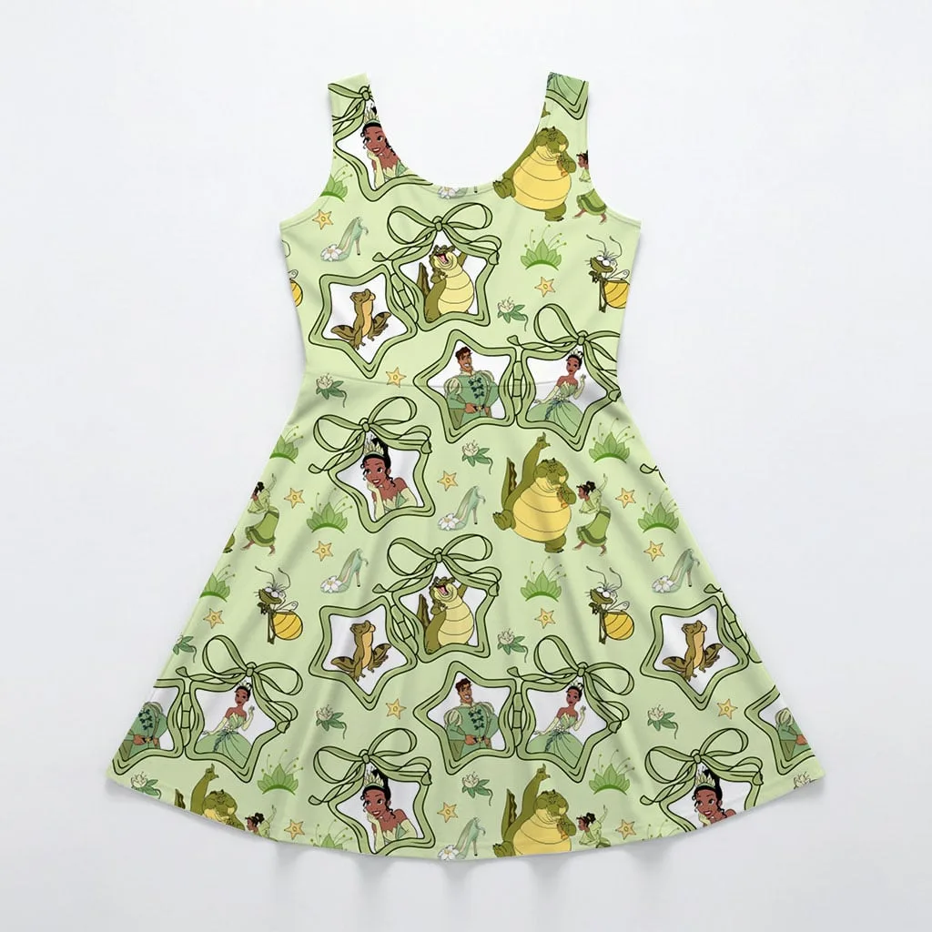 Disney Princess Tiana Mommy & Me Dress, Mama Mini Family Matching Outfit - Image 3