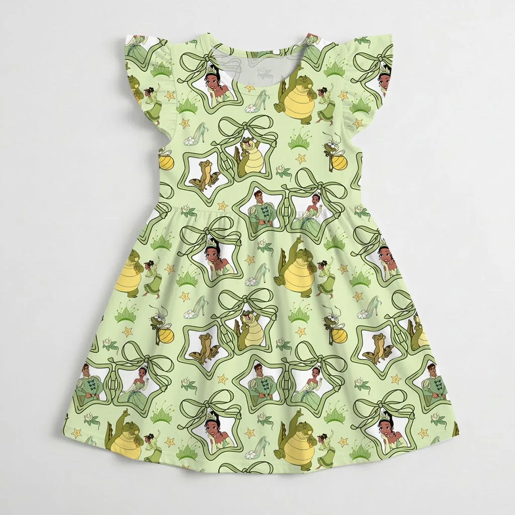 Disney Princess Tiana Mommy & Me Dress, Mama Mini Family Matching Outfit - Image 4