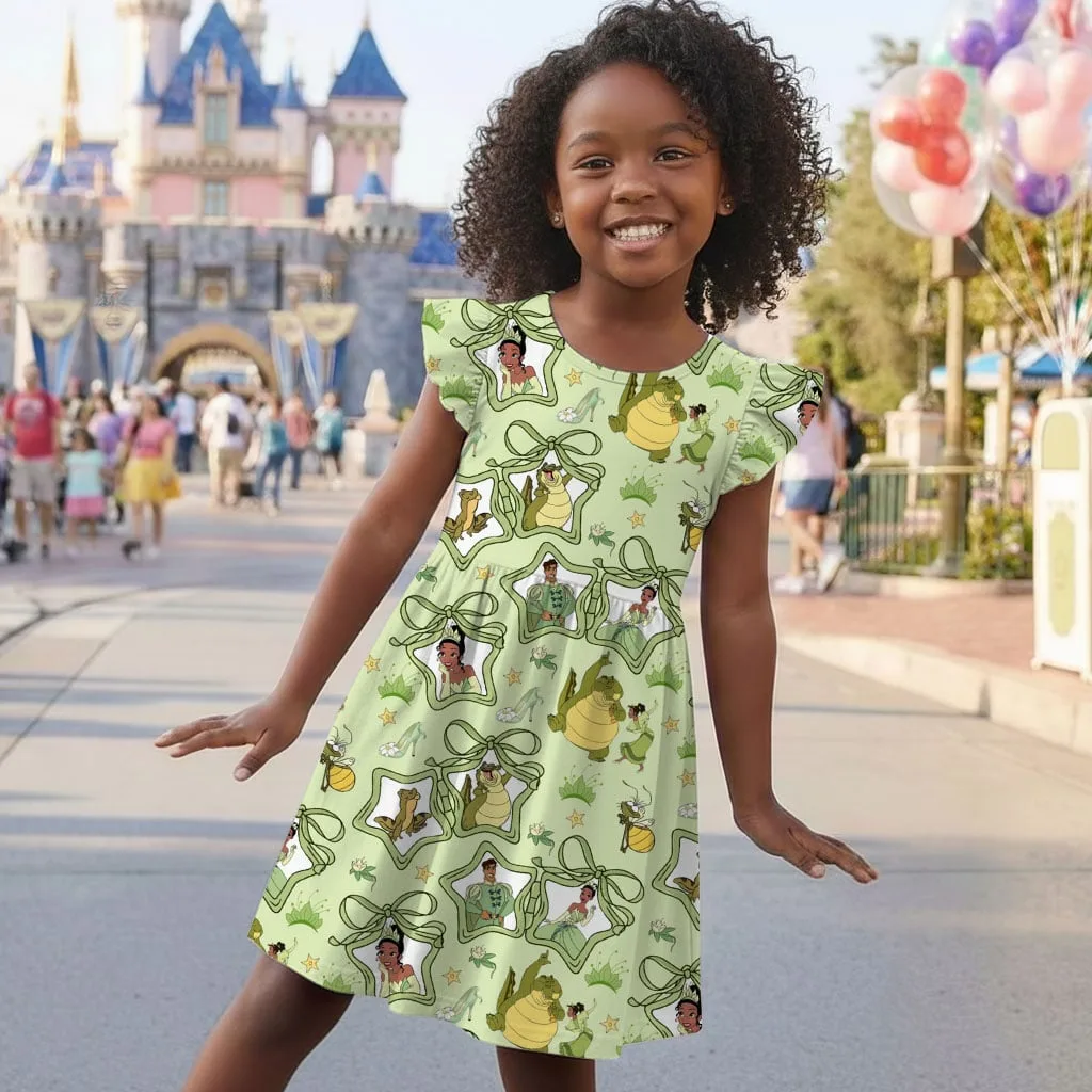 Disney Princess Tiana Mommy & Me Dress, Mama Mini Family Matching Outfit - Image 7