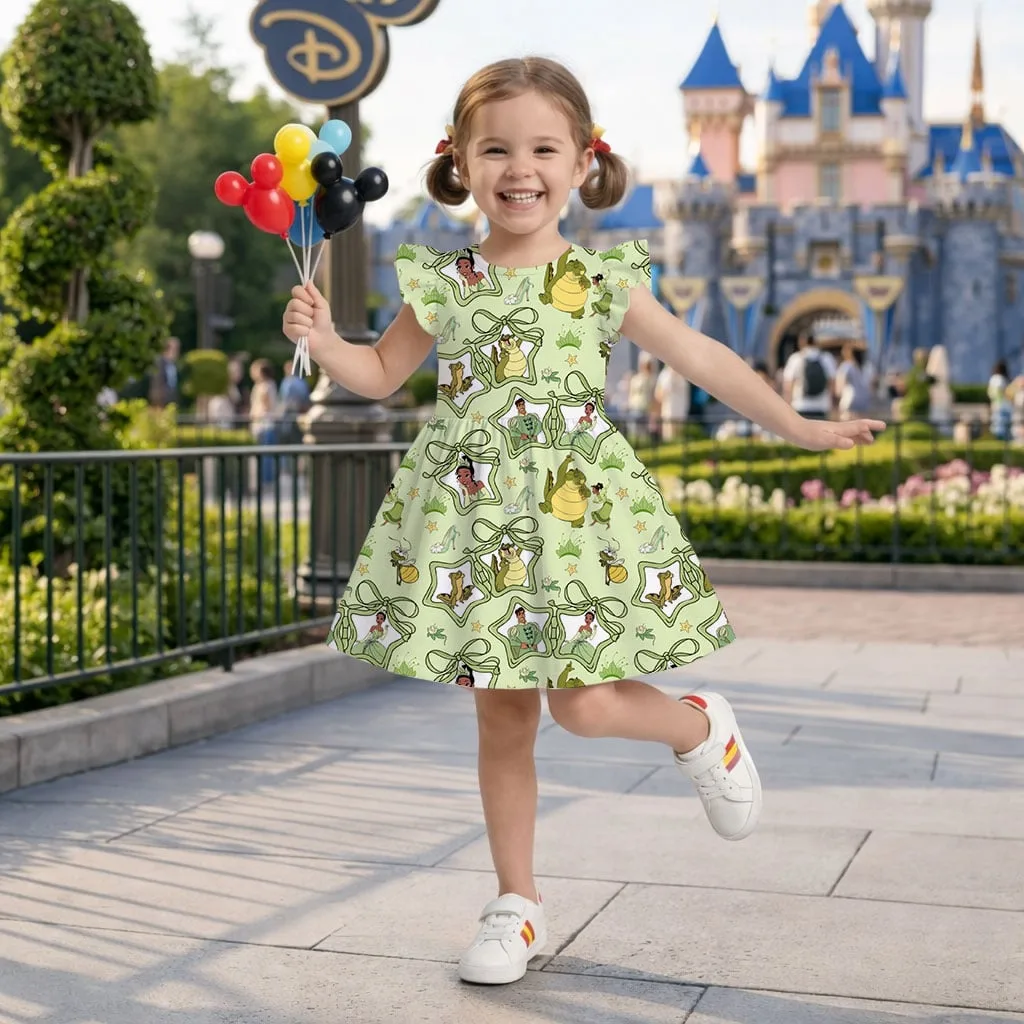 Disney Princess Tiana Mommy & Me Dress, Mama Mini Family Matching Outfit - Image 9