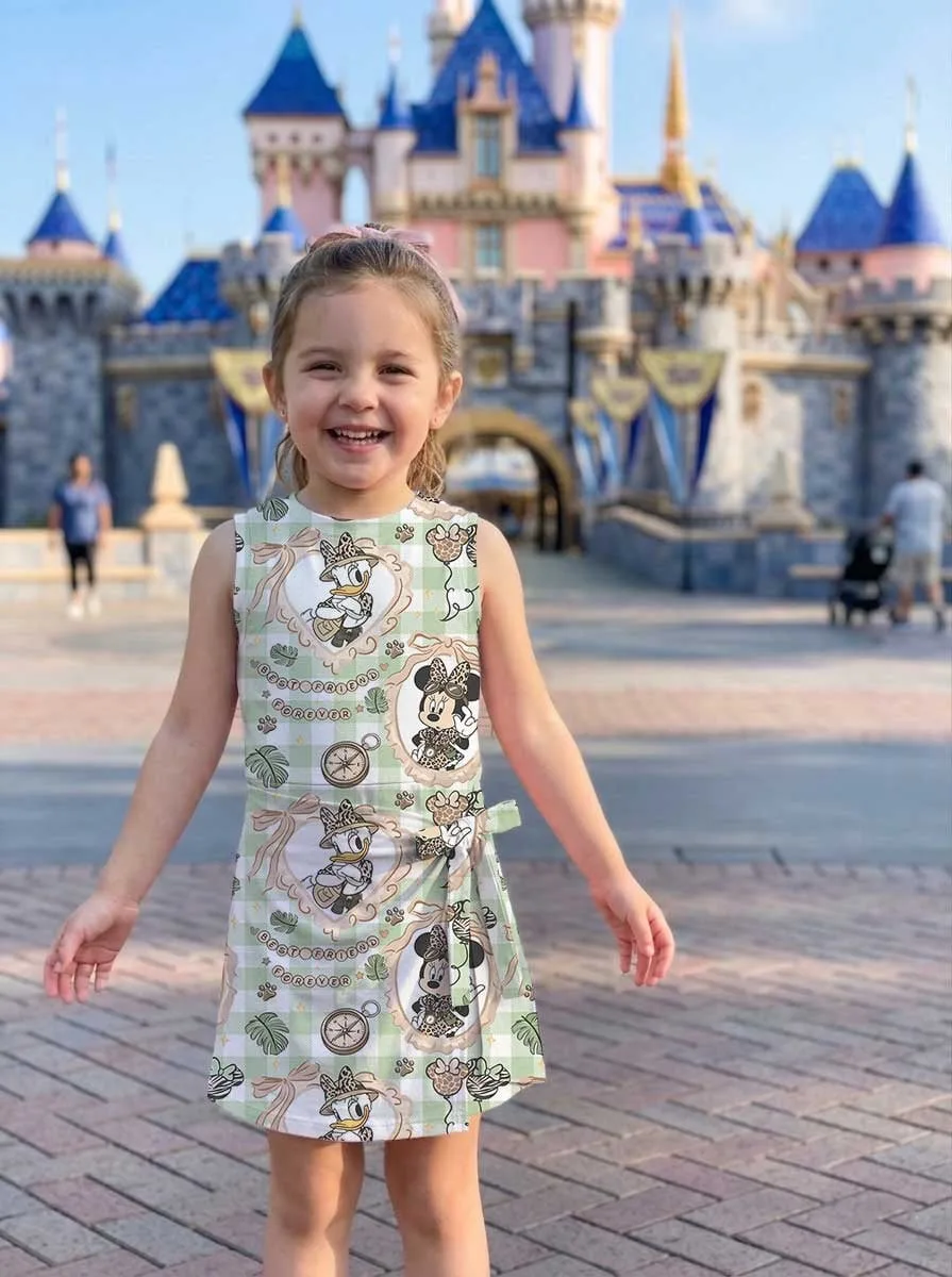 Girls Minnie Daisy Leopard Tennis Dress Skirt, Family Matching Animal Kingdom Outfit - Image 8