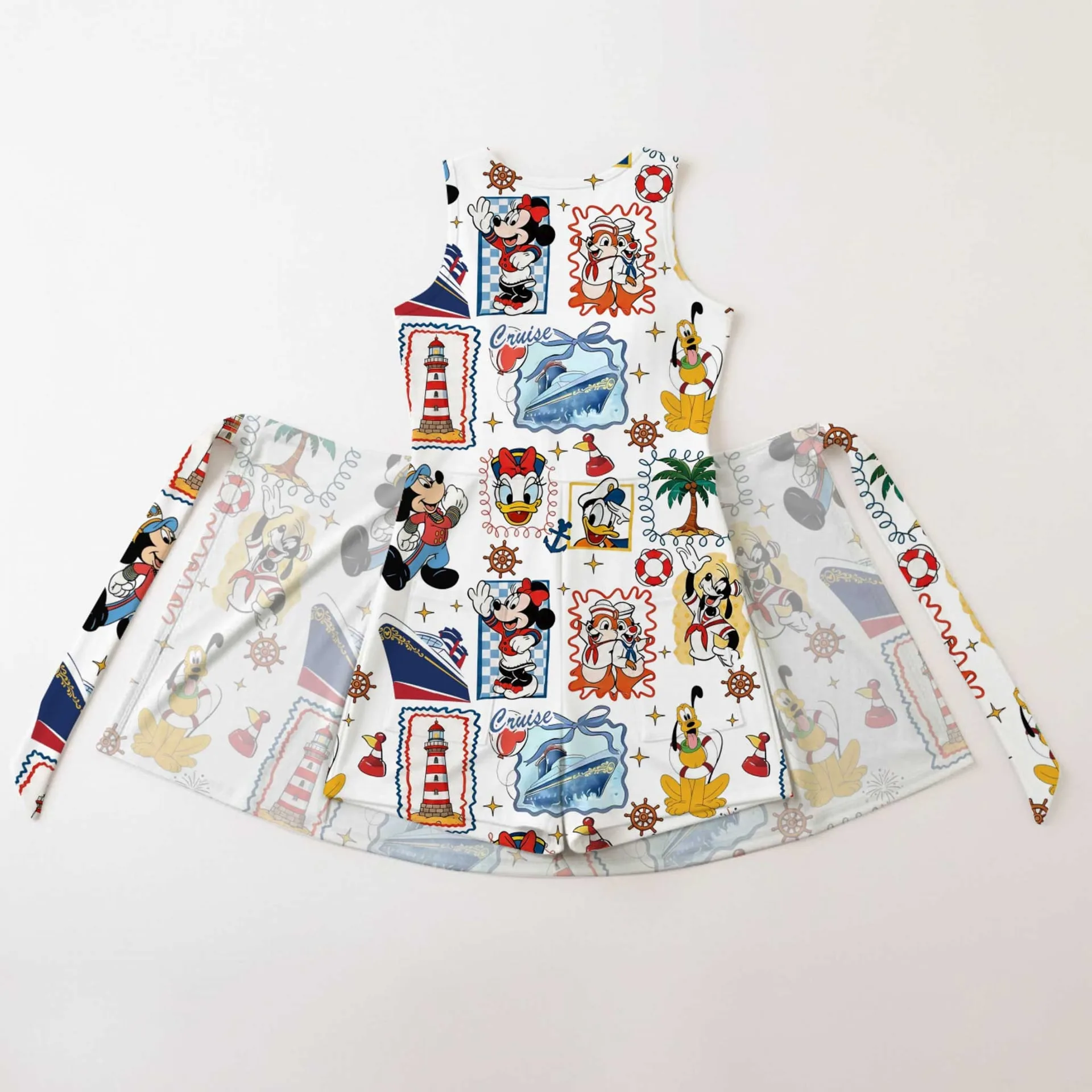 Girls Disney Mickey and Friends Cruise Tennis Dress Skirt, Family Matching Outfit - Image 2
