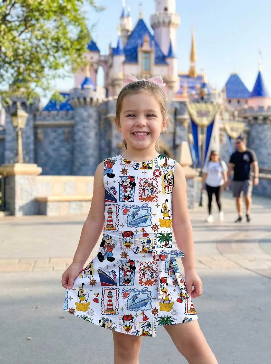 Girls Disney Mickey and Friends Cruise Tennis Dress Skirt, Family Matching Outfit - Image 6
