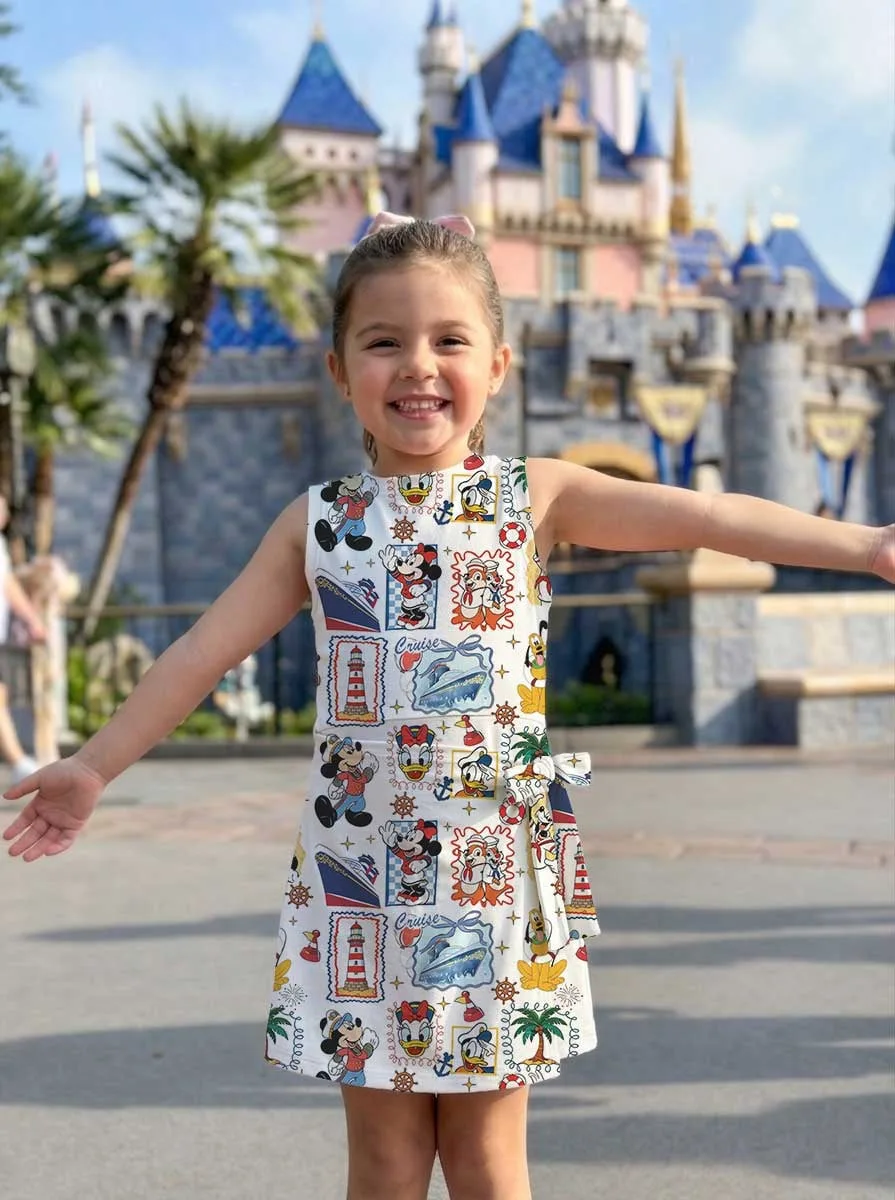 Girls Disney Mickey and Friends Cruise Tennis Dress Skirt, Family Matching Outfit - Image 7