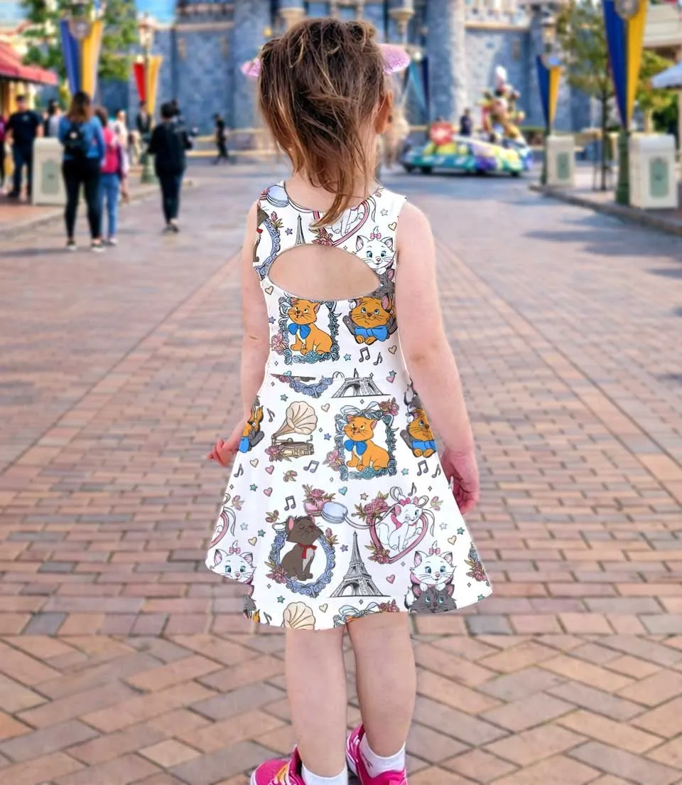 Aristocats Marie Dress Set, Disney Cat Family Vacation Outfit - Image 4