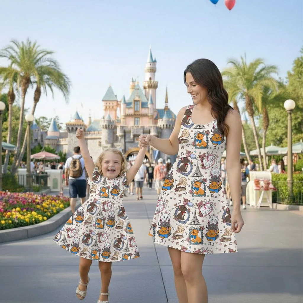 Disney Marie And Friends Mommy & Me Dress, Mama Mini Family Matching Outfit - Image 2