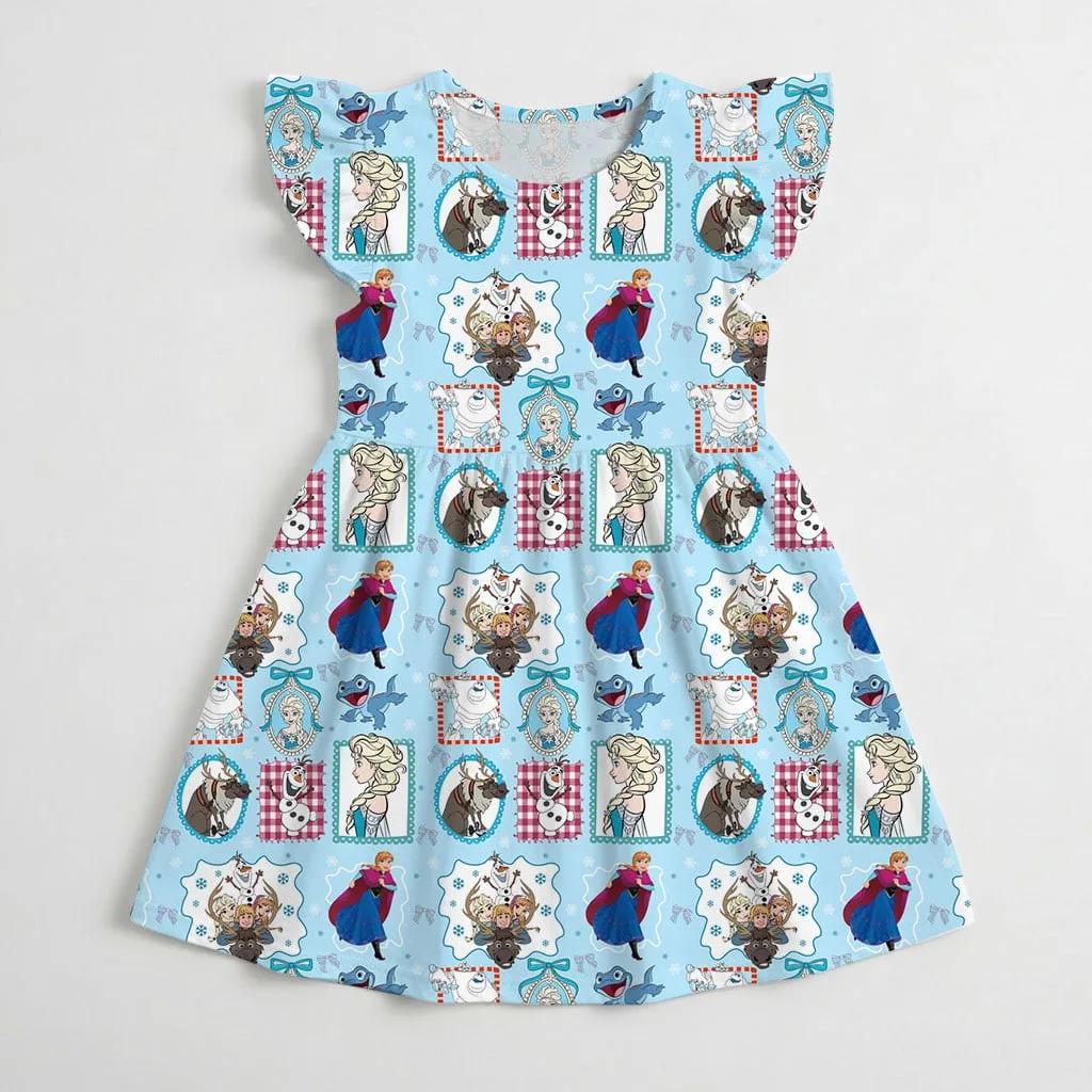 Disney Princess Elsa And Friends Mommy & Me Dress, Mama Mini Family Matching Outfit - Image 4