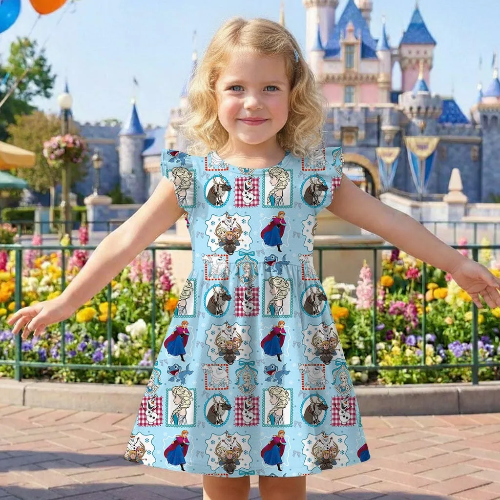 Disney Princess Elsa And Friends Mommy & Me Dress, Mama Mini Family Matching Outfit - Image 8