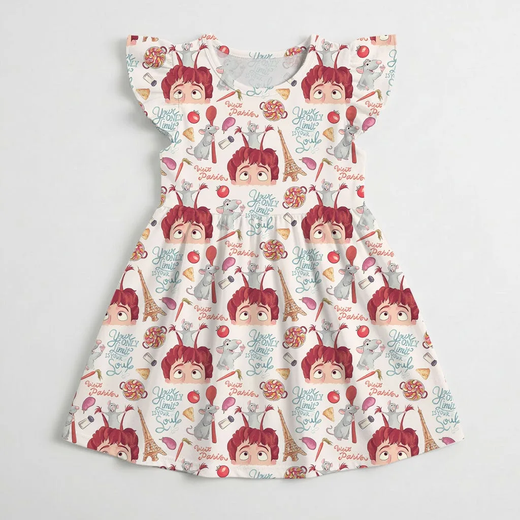 Ratatouille Mommy & Me Dress, Mama Mini Paris Matching Outfit - Image 4