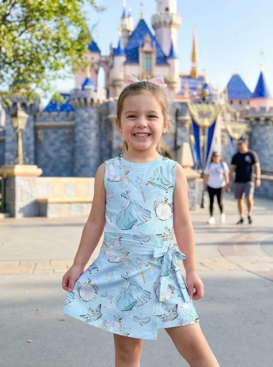 Girls Disney Cinderella Princess Fairytale Tennis Dress Skirt, Family Matching Outfit - Image 6