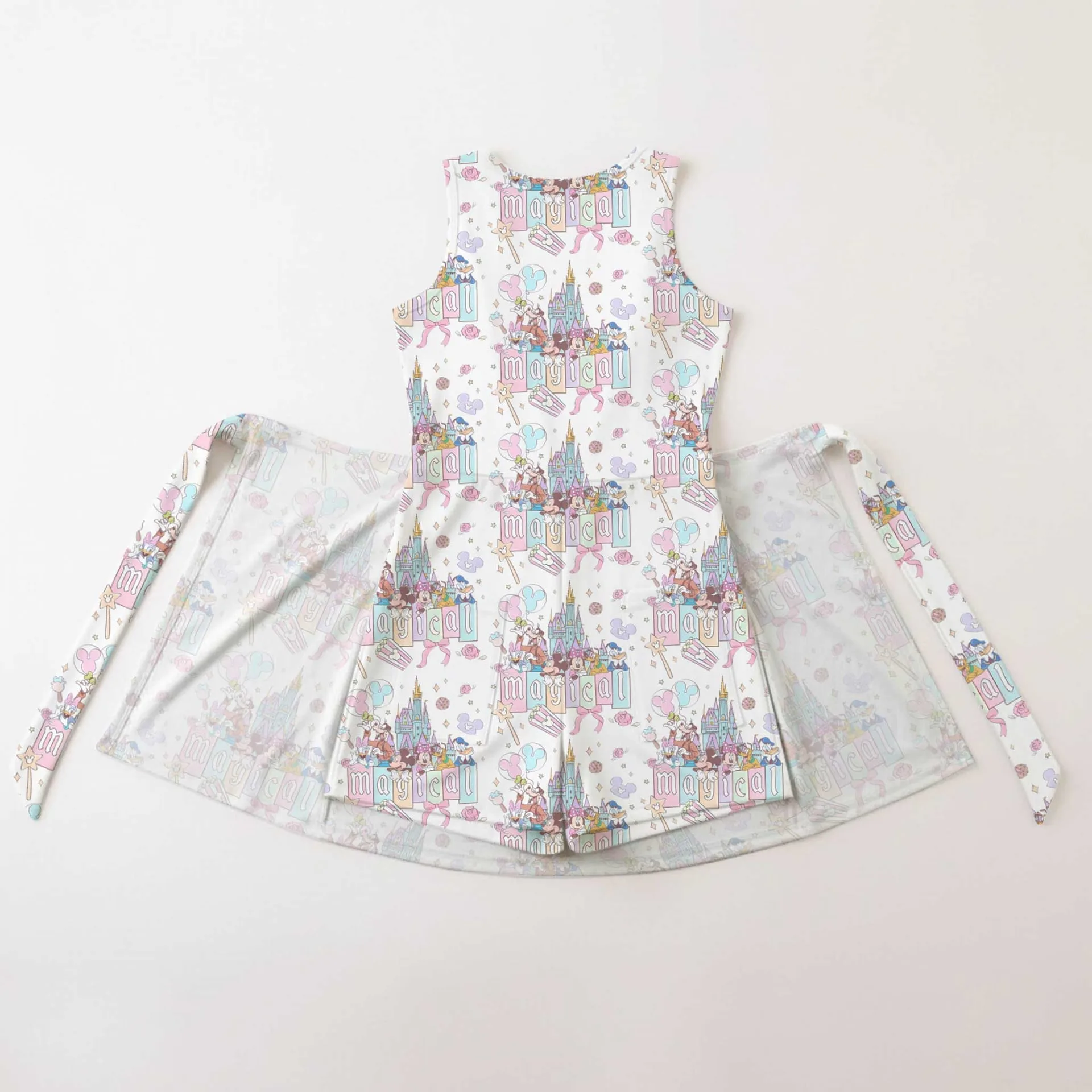 Girls Disney Magical Castle Tennis Dress Skirt, Family Matching Outfit - Image 2