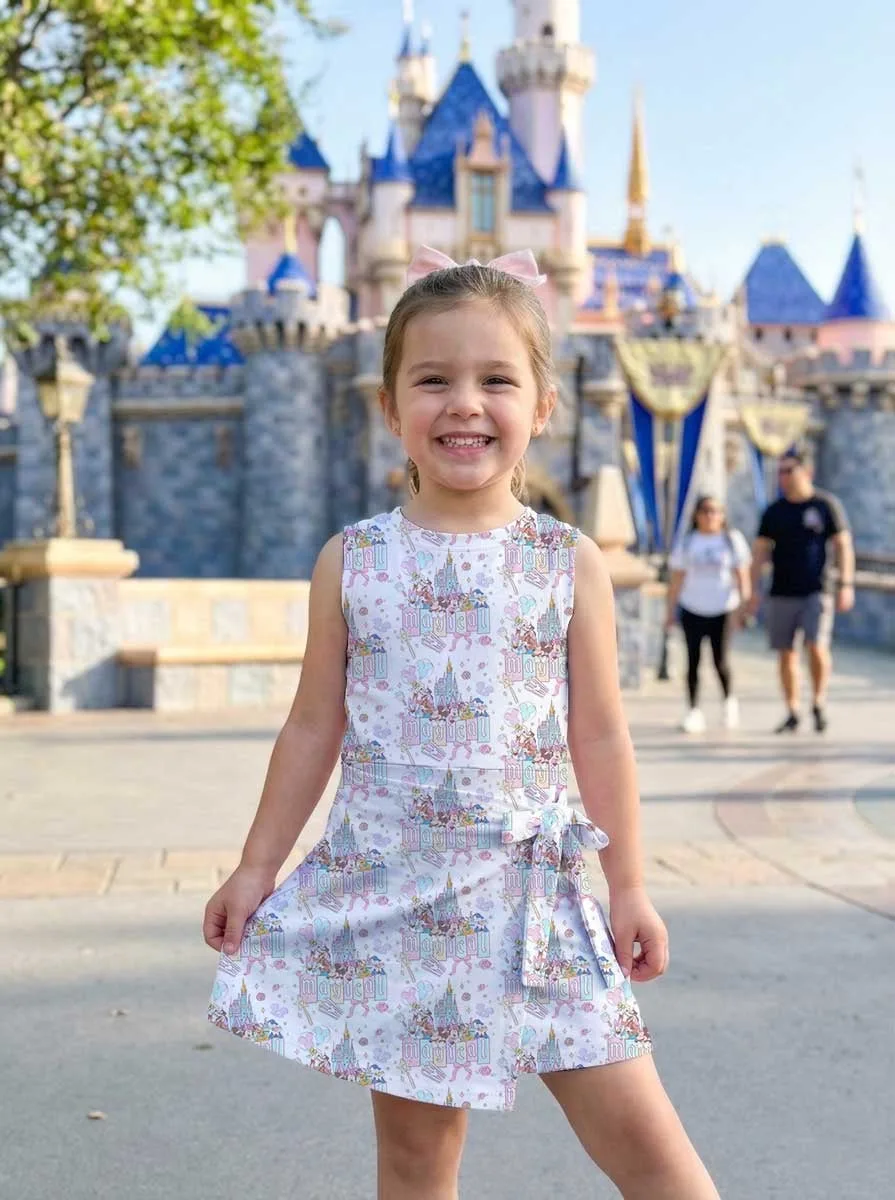 Girls Disney Magical Castle Tennis Dress Skirt, Family Matching Outfit - Image 6
