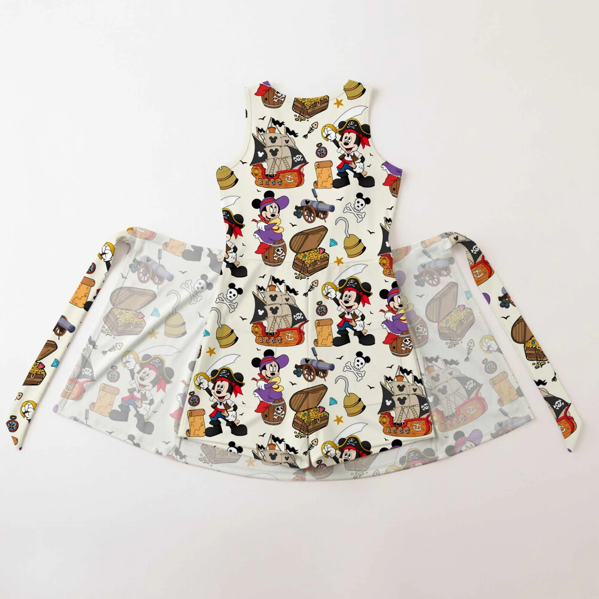 Girls Disney Pirate Adventure Tennis Dress Skirt, Family Matching Disney Outfit - Image 2