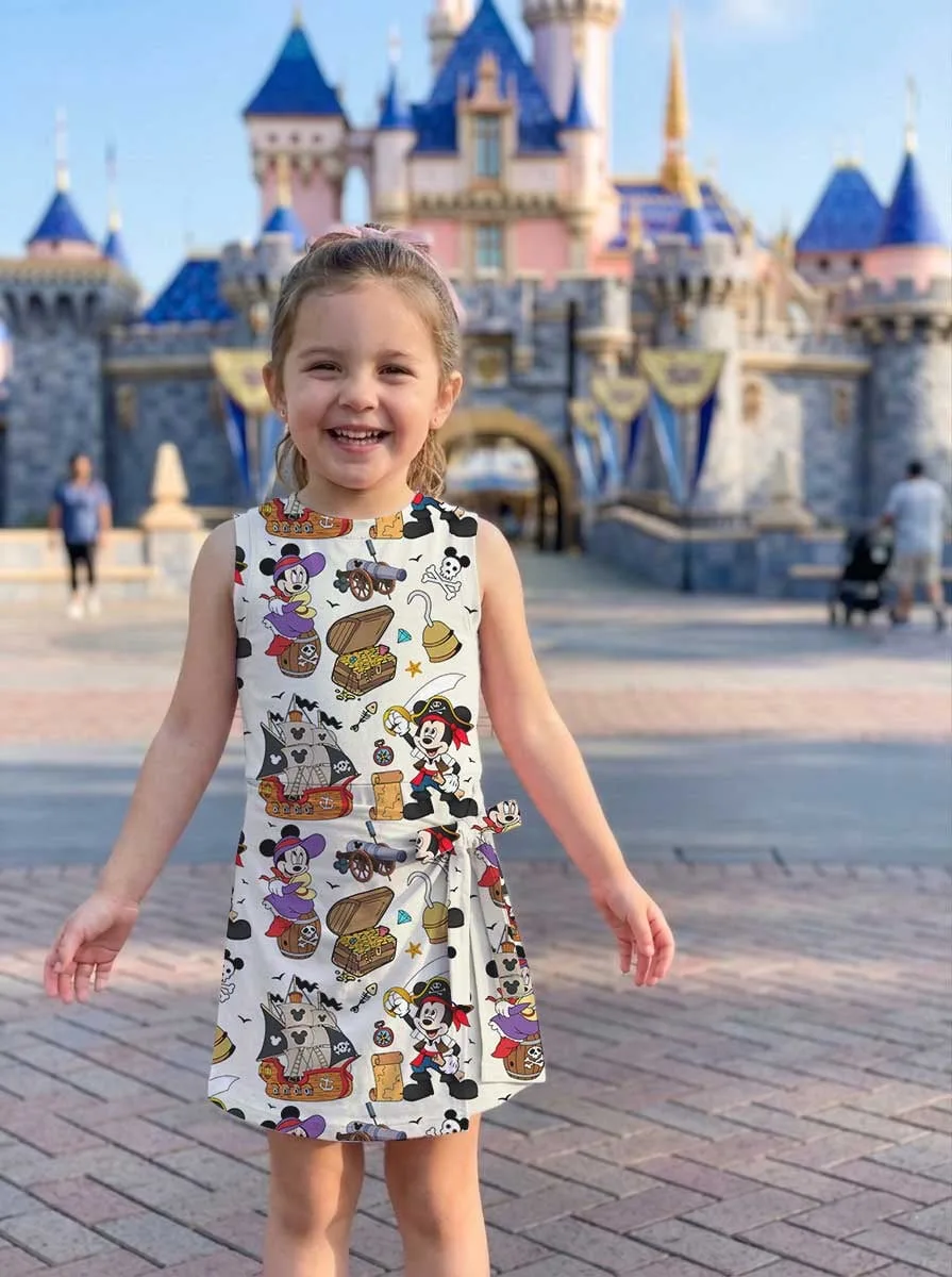 Girls Disney Pirate Adventure Tennis Dress Skirt, Family Matching Disney Outfit - Image 8