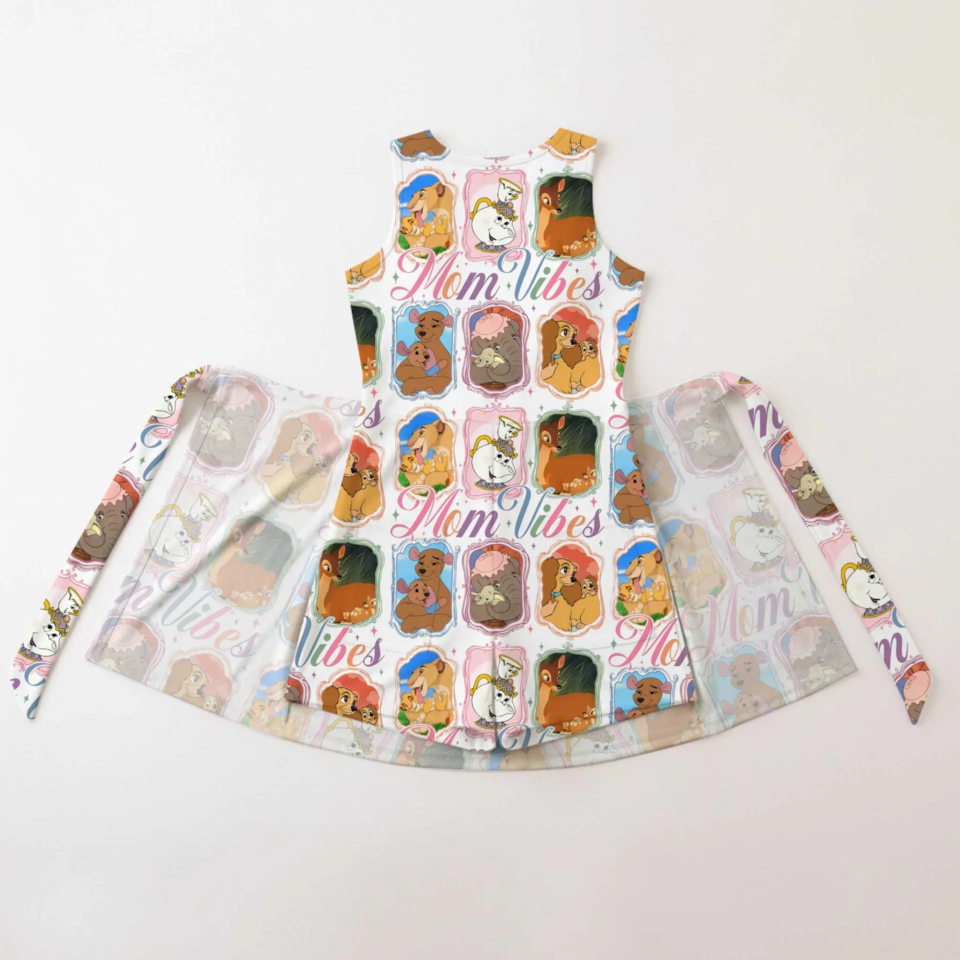Girls Disney Mom Vibes Tennis Dress Skirt, Family Matching Outfit - Image 2