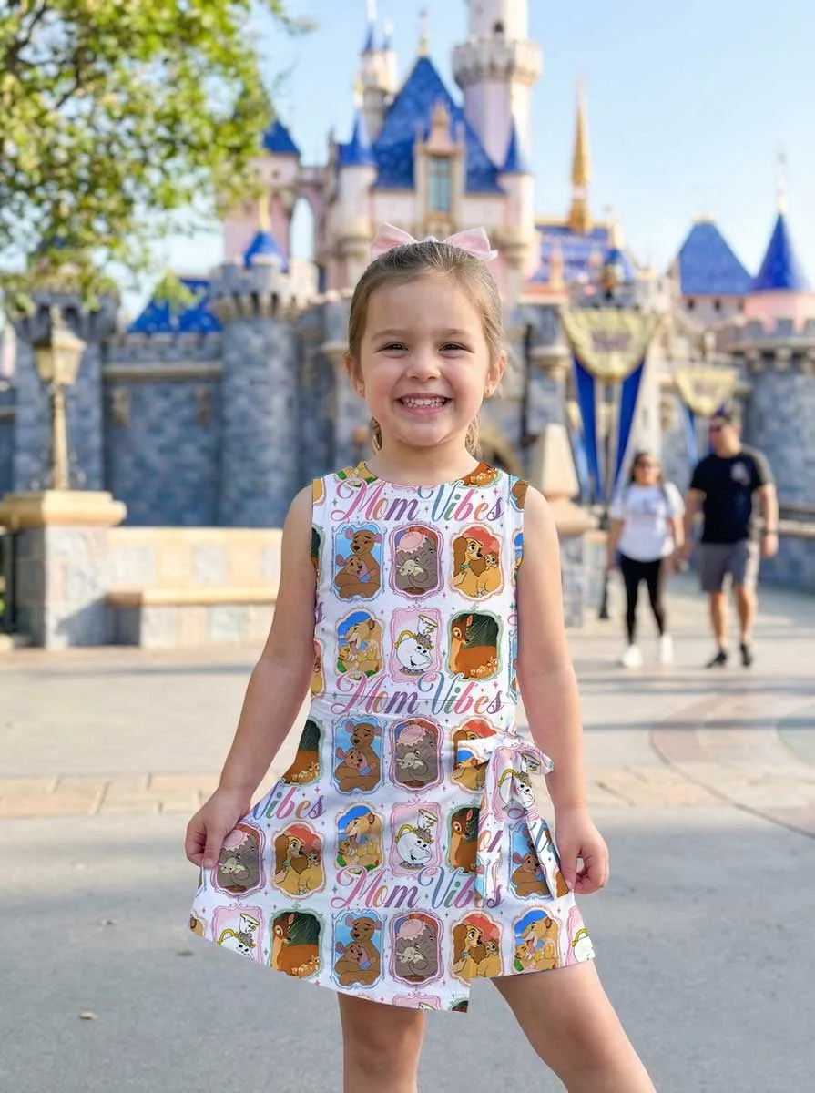 Girls Disney Mom Vibes Tennis Dress Skirt, Family Matching Outfit - Image 6