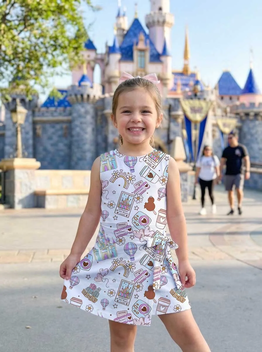 Girls Magical Disney Vacation Tennis Dress Skirt, Family Matching Outfit - Image 7