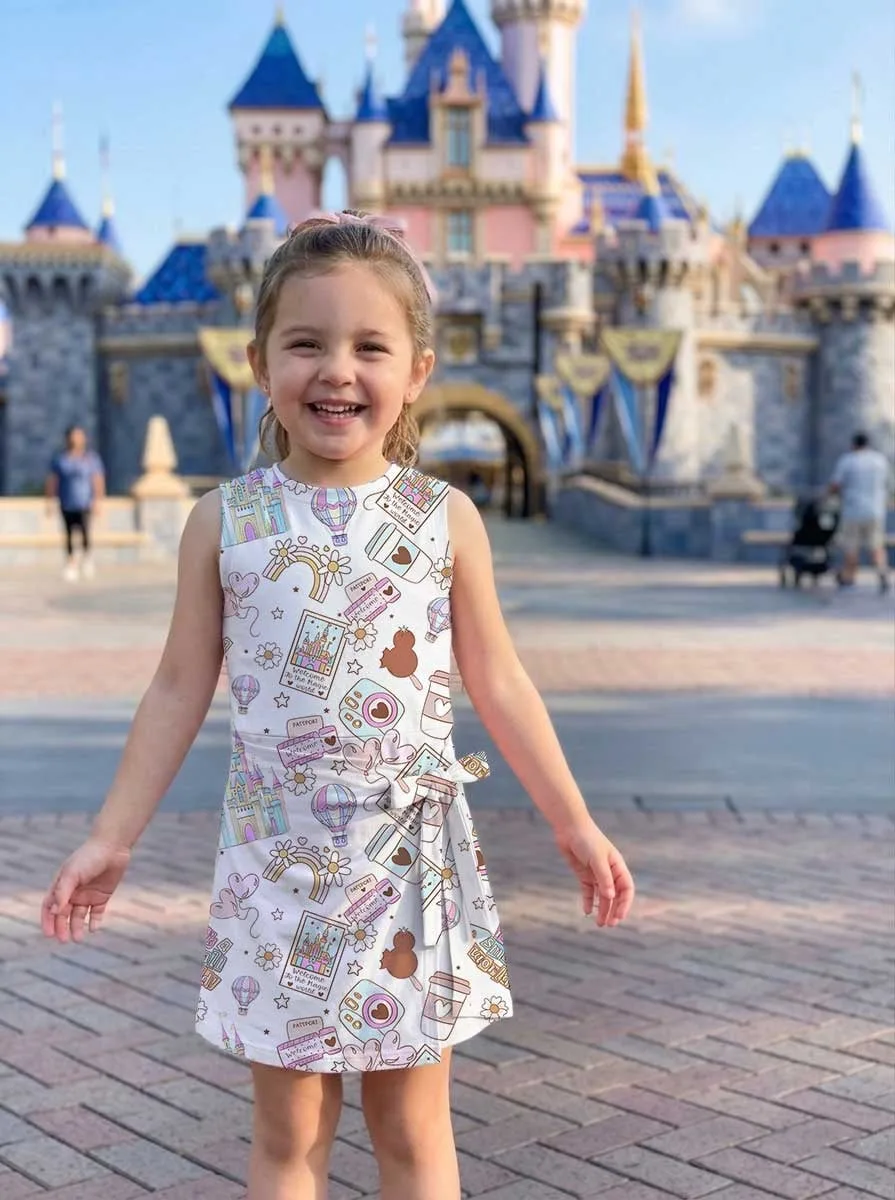 Girls Magical Disney Vacation Tennis Dress Skirt, Family Matching Outfit - Image 6