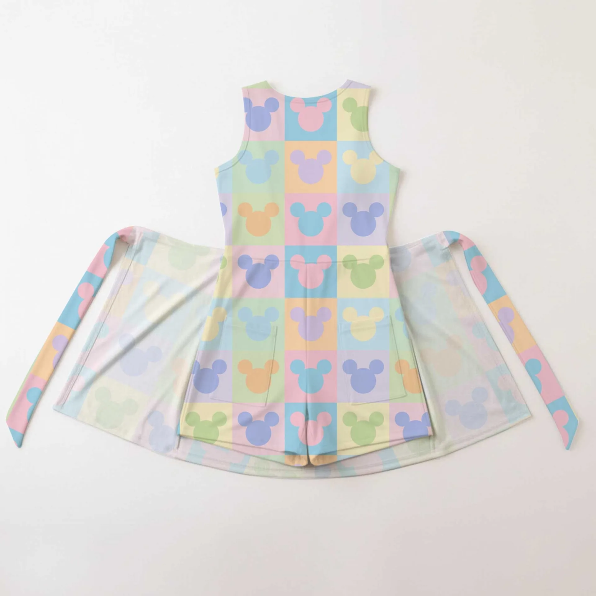 Girls Pastel Mickey Icons Tennis Dress Skirt, Family Matching Disney Outfit - Image 2