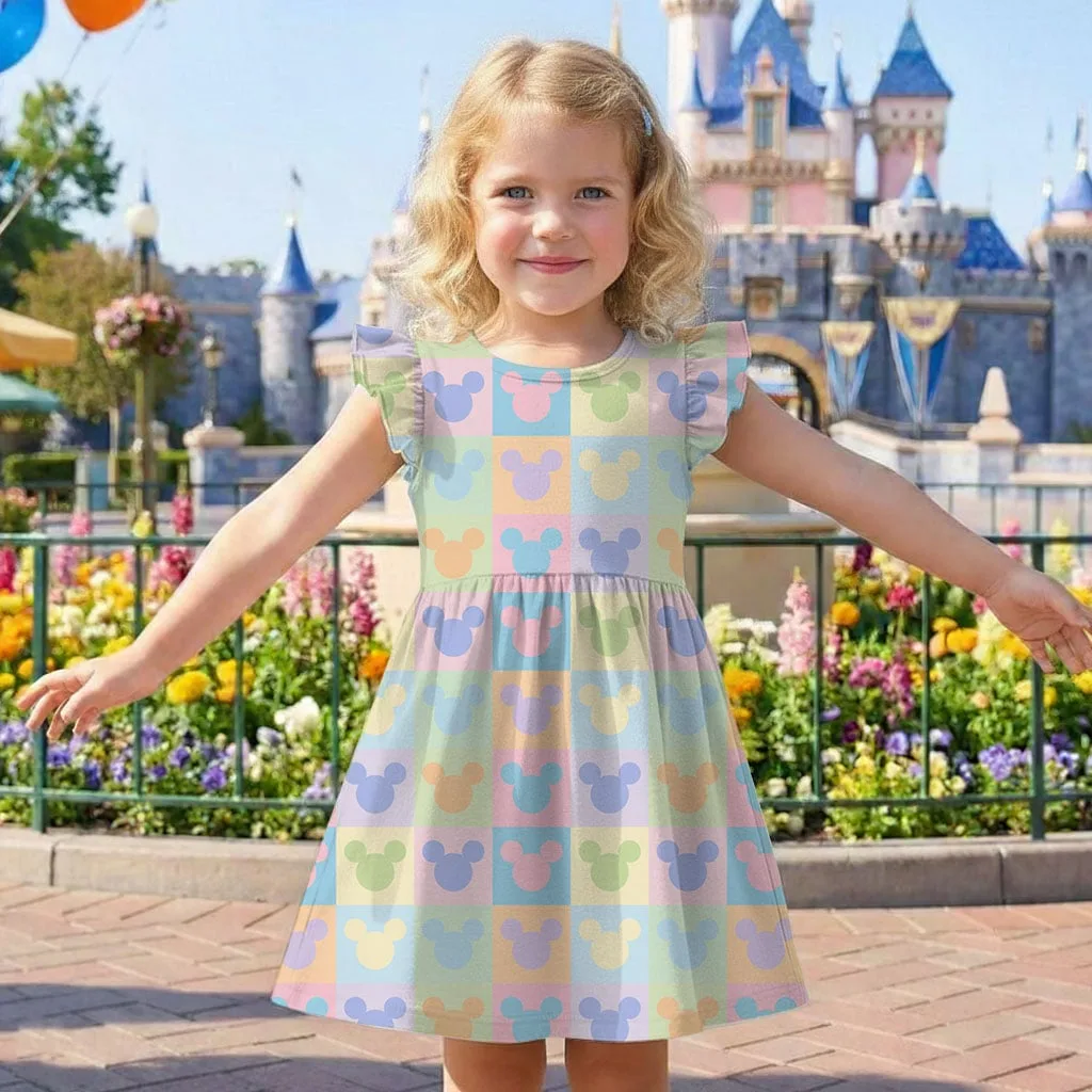 Mickey Pastel Icons Mommy & Me Dress, Mama Mini Magical Matching Outfit - Image 8